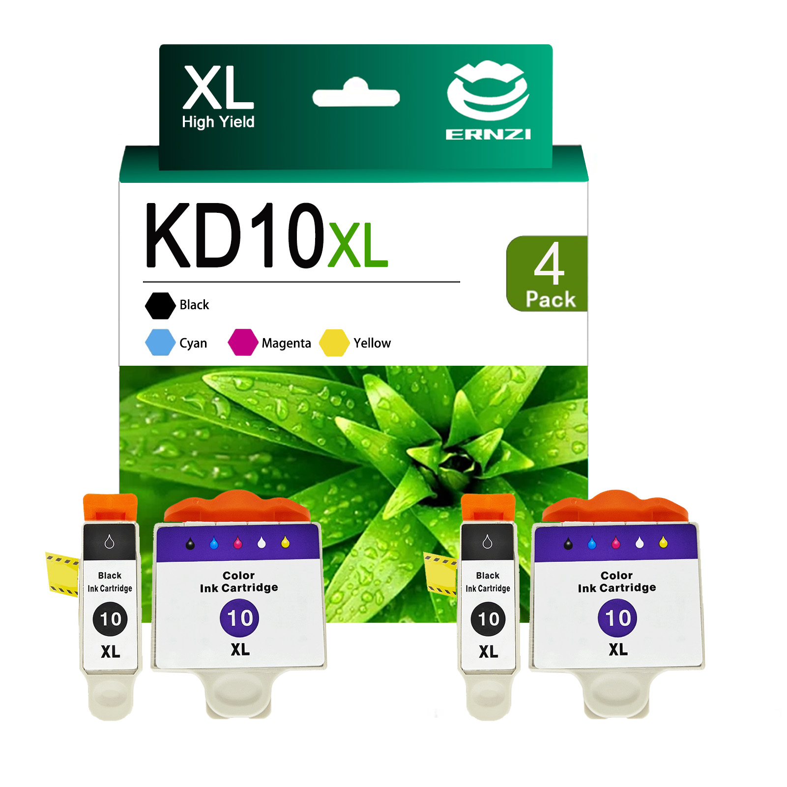 For Kodak KD10XL Ink Cartridges Work for Kodak Easyshare Series 5100 5200 3250 5250 ESP3 ESP5 ESP7 ESP9 ESP6150 Printers