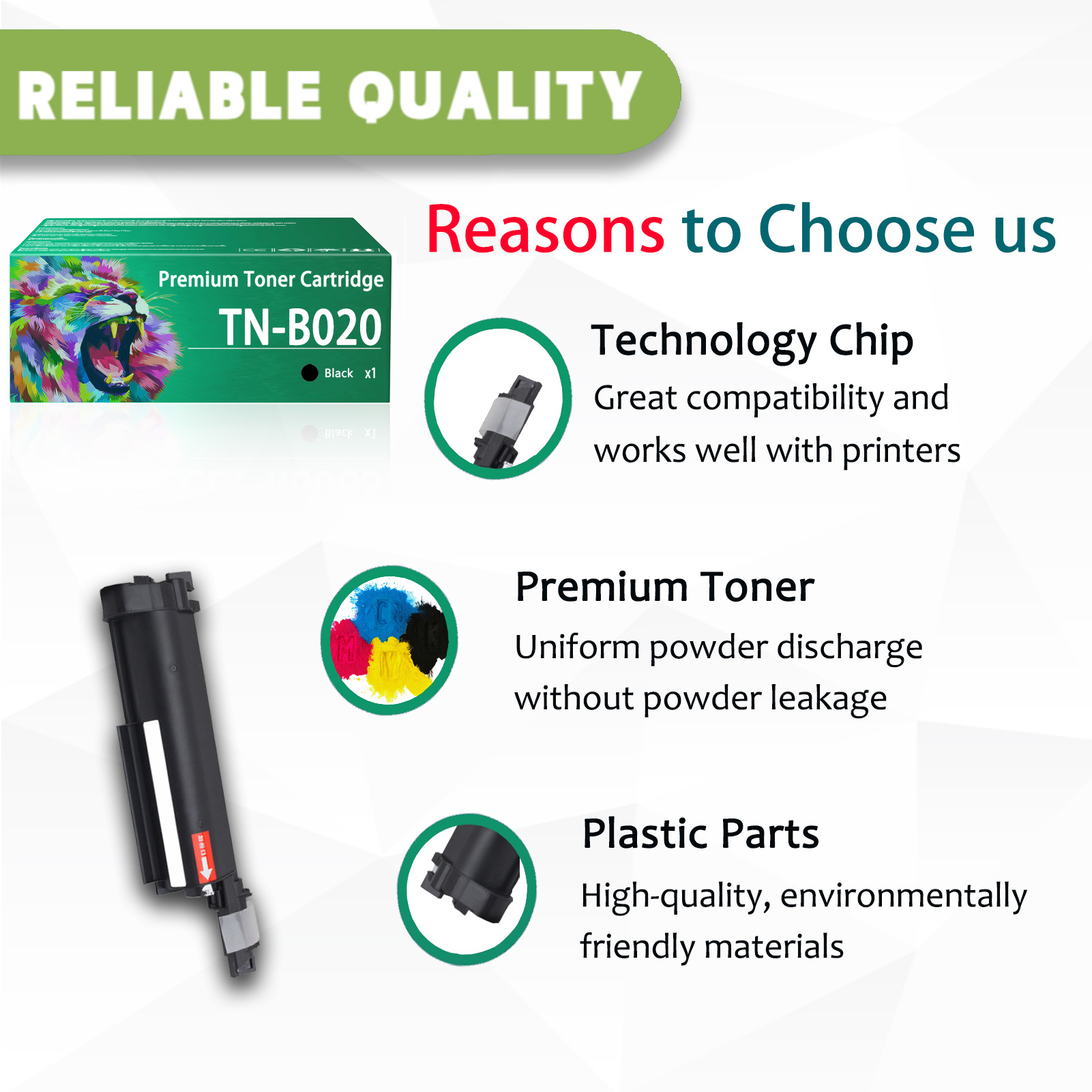 For TNB020 Toner Cartridges Work For Brother DCP-B7500DN DCP-B7520DW DCP-B7530DN DCP-B7535DW MFC-B7720DN MFC-B7700D HL-B2000D HL-B2050DN Printer