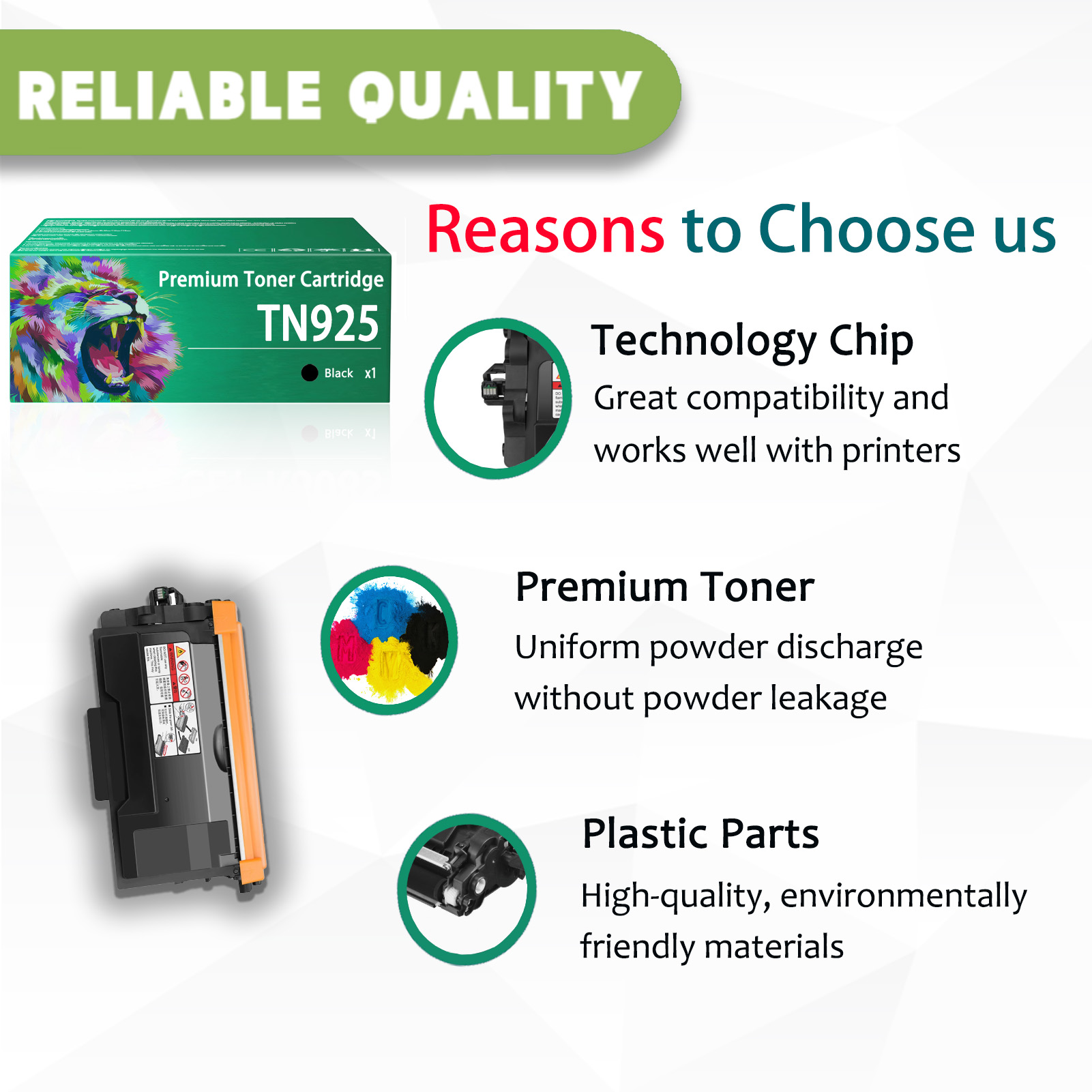 For TN925 TN925XL Toner Cartridges Work For Brother DCP-B7500DN DCP-B7520DW DCP-B7530DN DCP-B7535DW MFC-B7720DN MFC-B7700D HL-B2000D HL-B2050DN Printers