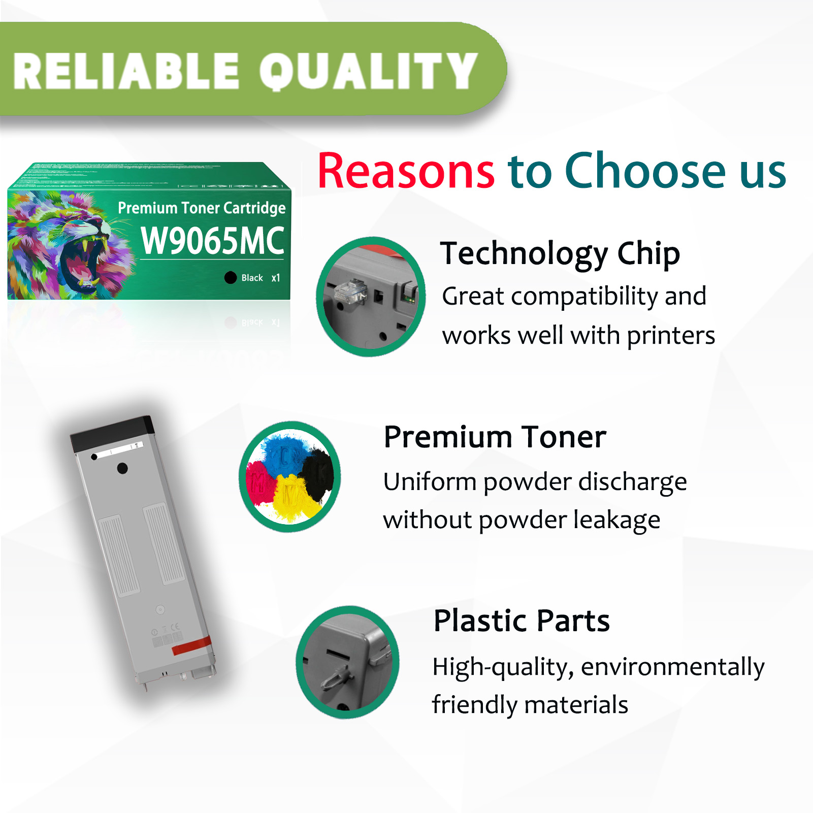 For HP W9065MC Toner Cartridges Work For HP LaserJet Managed MFP E73130dn E73135dn E73140dn Flow MFP E73130z E73135z E73140z Printers