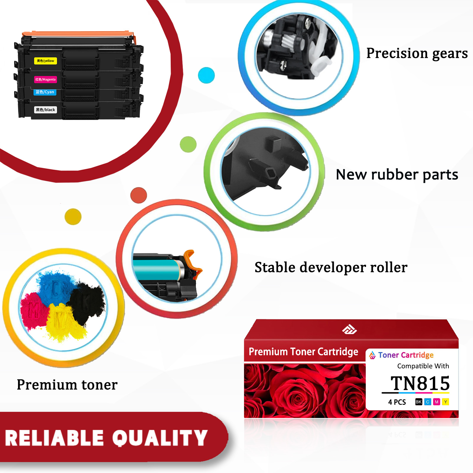 For TN815 Toner Cartridge Work For Brother HL-L9430CDN HL-L9470CDN MFC-L9630CDN MFC-L9670CDN Printers