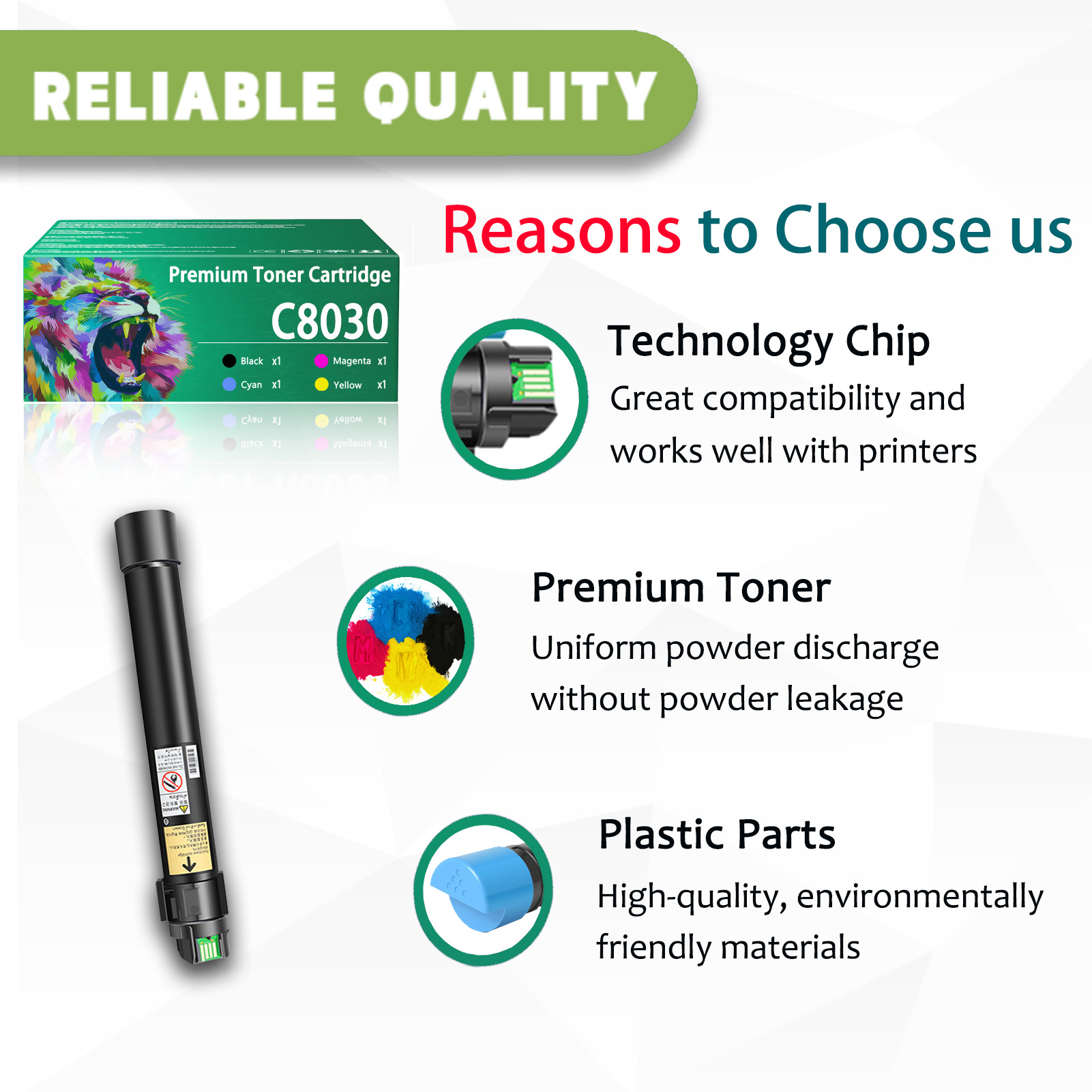 For C8030 006R01697 006R01698 006R01699 006R01700 Toner Cartridge Work For Xerox Versalink C8030 C7025 C7030 Printers