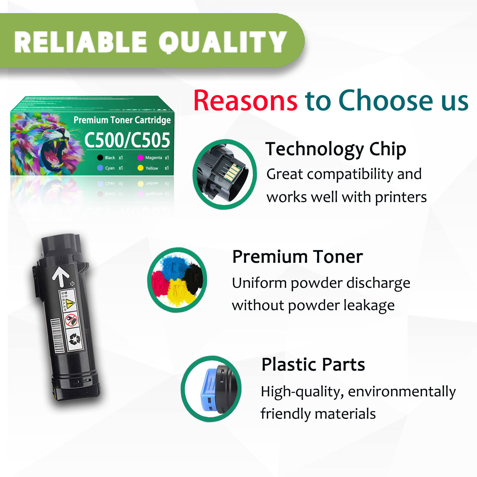 For Xerox C500 C505 106R03869 106R03866 106R03867 106R03868 Toner Cartridge Work For Xerox VersaLink C500 C500N C500DN C505 C505N C505DN Printers