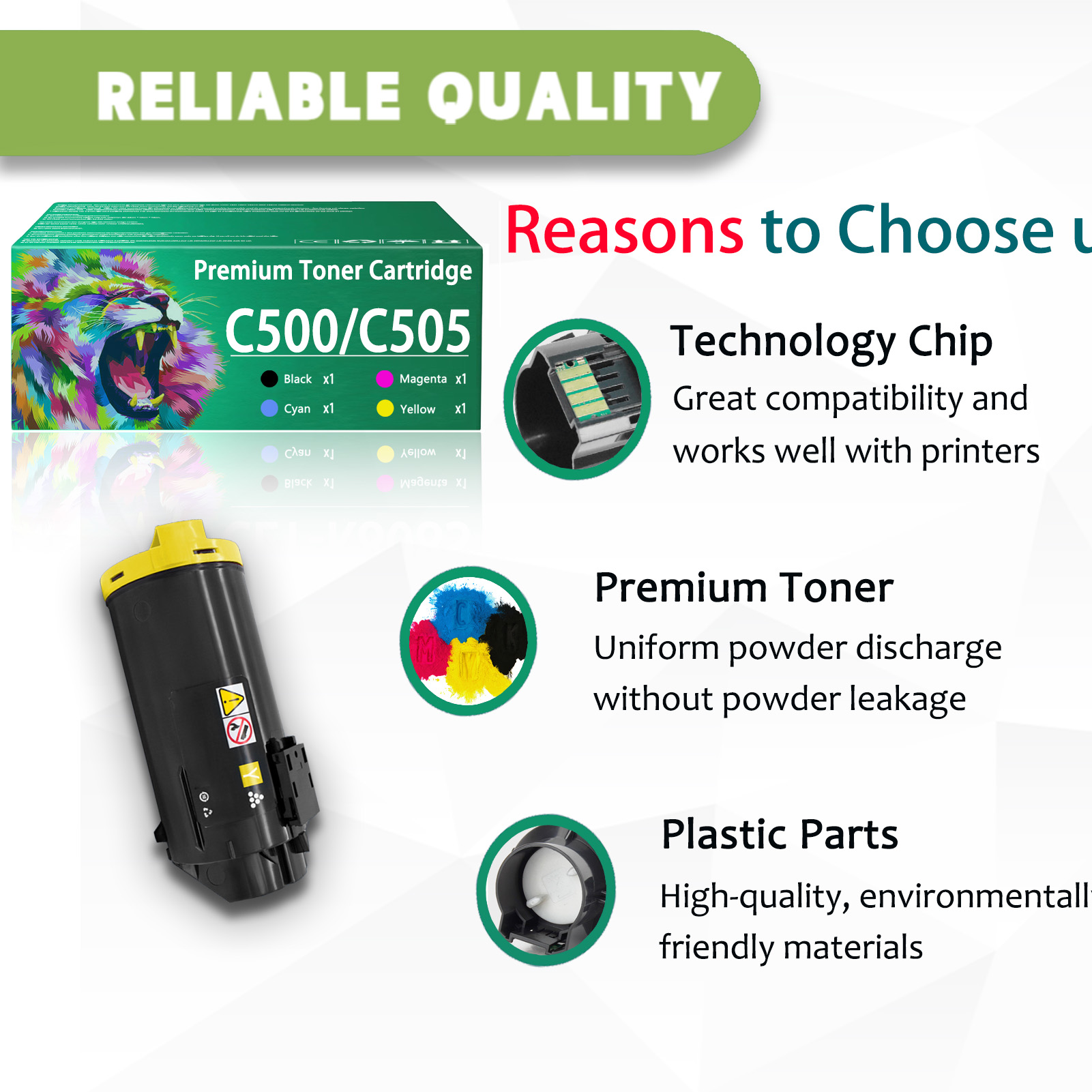 For Xerox C500 C505 106R03862 106R03863 106R03864 106R03865 Toner Cartridge Work For Xerox VersaLink C500 C500N C500DN C505 C505N C505DN Printers