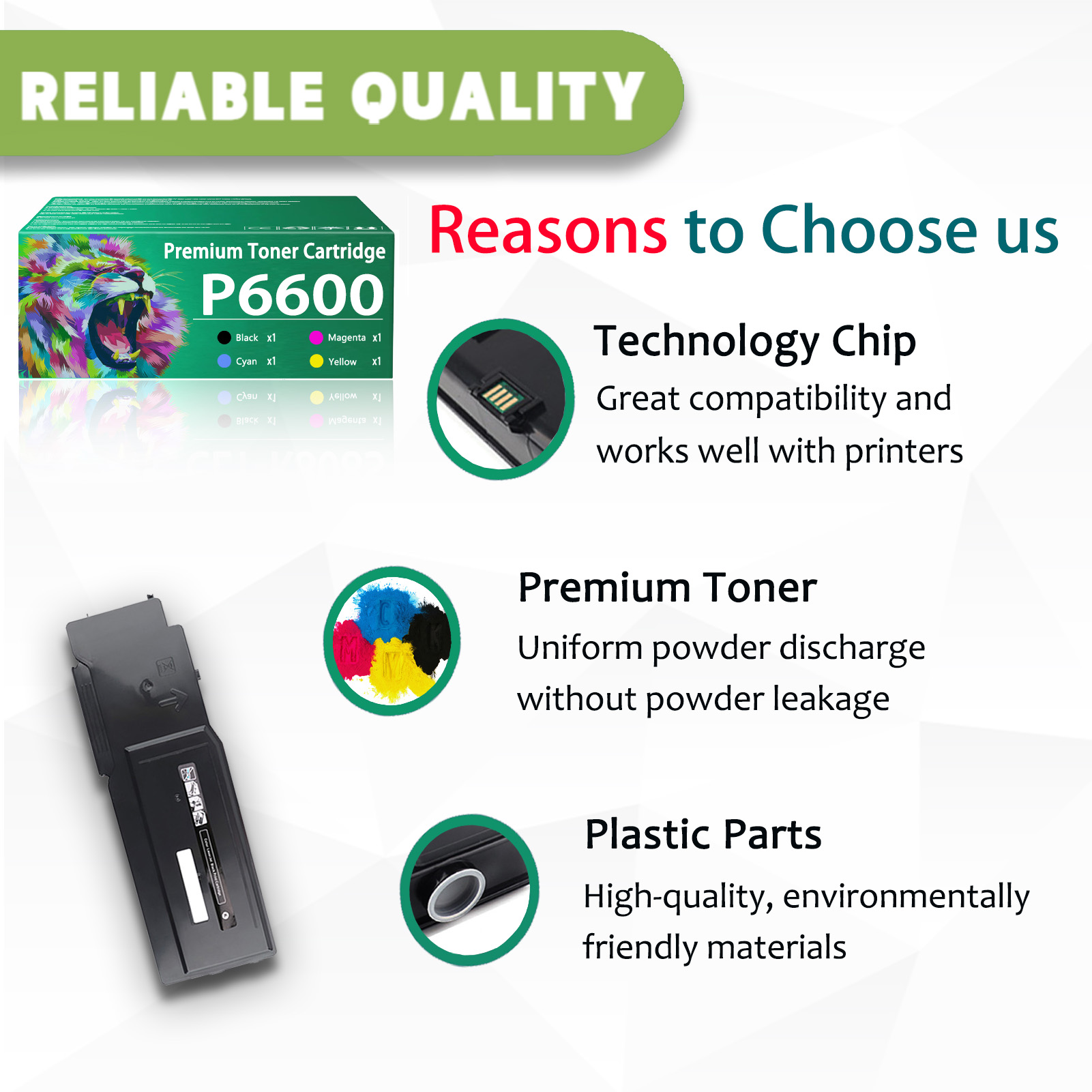 For Xerox 6655 106R02228 106R02225 106R02226 106R02227 Toner Cartridge Work For Xerox Phaser 6600 6600N 6600DN WorkCentre 6605N 6605DN Printers