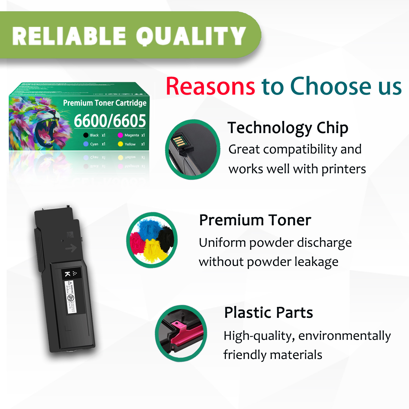 For Xerox 6655 106R02248 106R02245 106R02246 106R02247 Toner Cartridge Work For Xerox Phaser 6600 6600N 6600DN WorkCentre 6605N 6605DN Printers