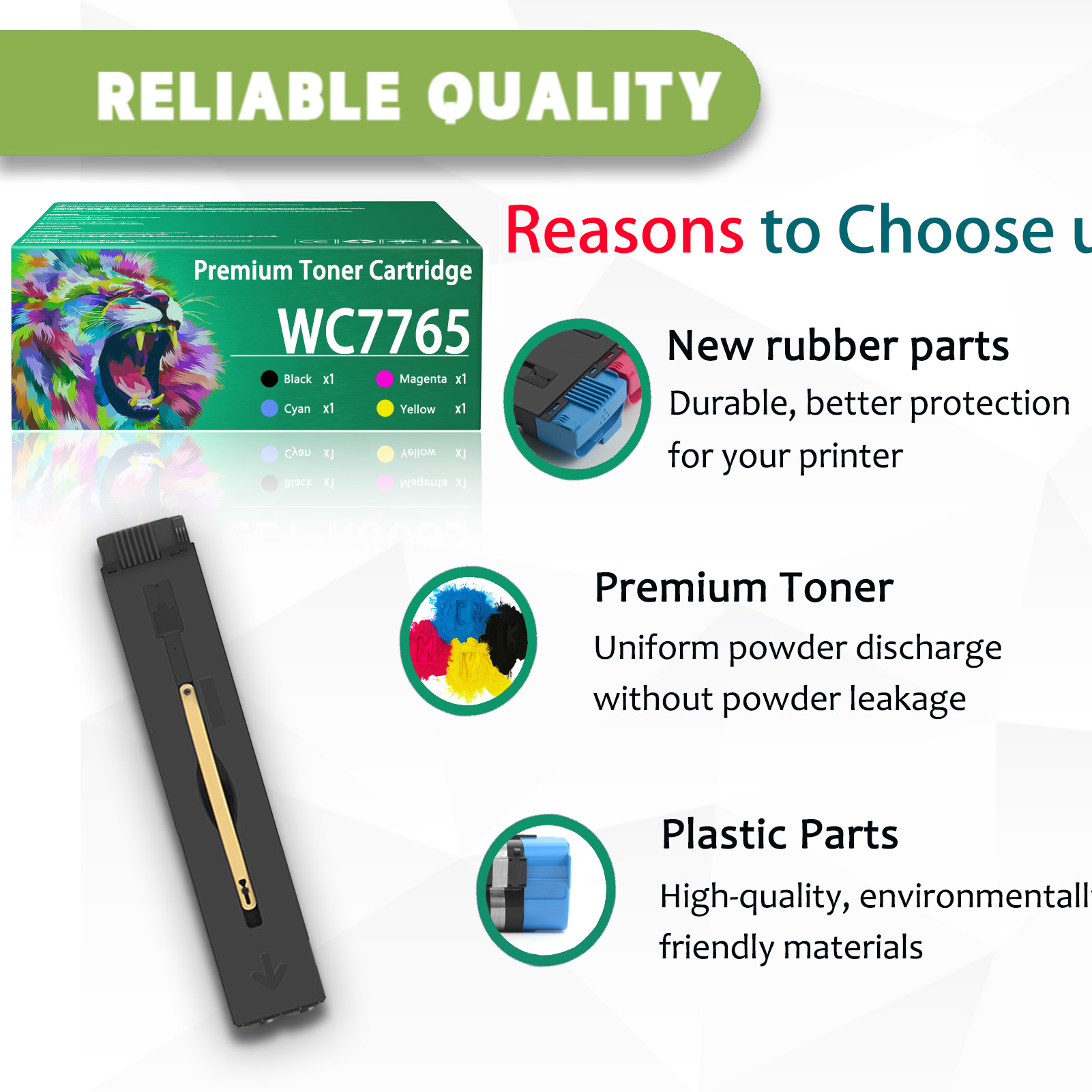 For Xerox 7655 7665 106R01597 106R01594 106R01595 106R01596 Toner Cartridge Work For Xerox DocuColor 240 242 250 252 260 WorkCentre 7655 7665 7675 7775 7755 7765 Printers