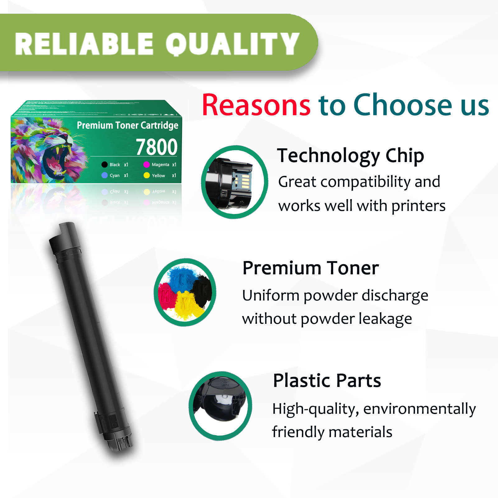 For Xerox 7800 106R01569 106R01566 106R01567 106R01568 Toner Cartridge Work For Xerox Phaser 7800 7800DN 7800DX 7800GX 7800DNS 7800DXS 7800GXS 7800YDN 7800YGX Printers