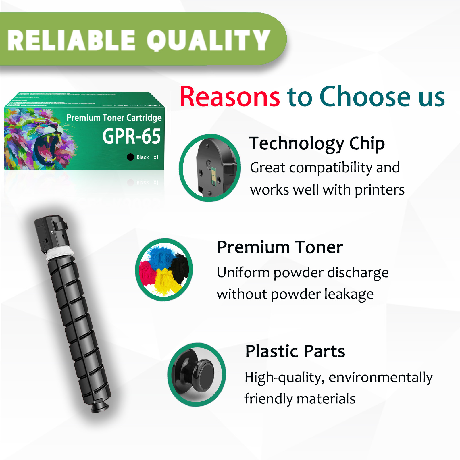 For Canon GPR65 Toner Cartridges Work For Canon IR ADV DX 2725 2725i 2730 2730i 2735 2735i 2745 2745i Printers