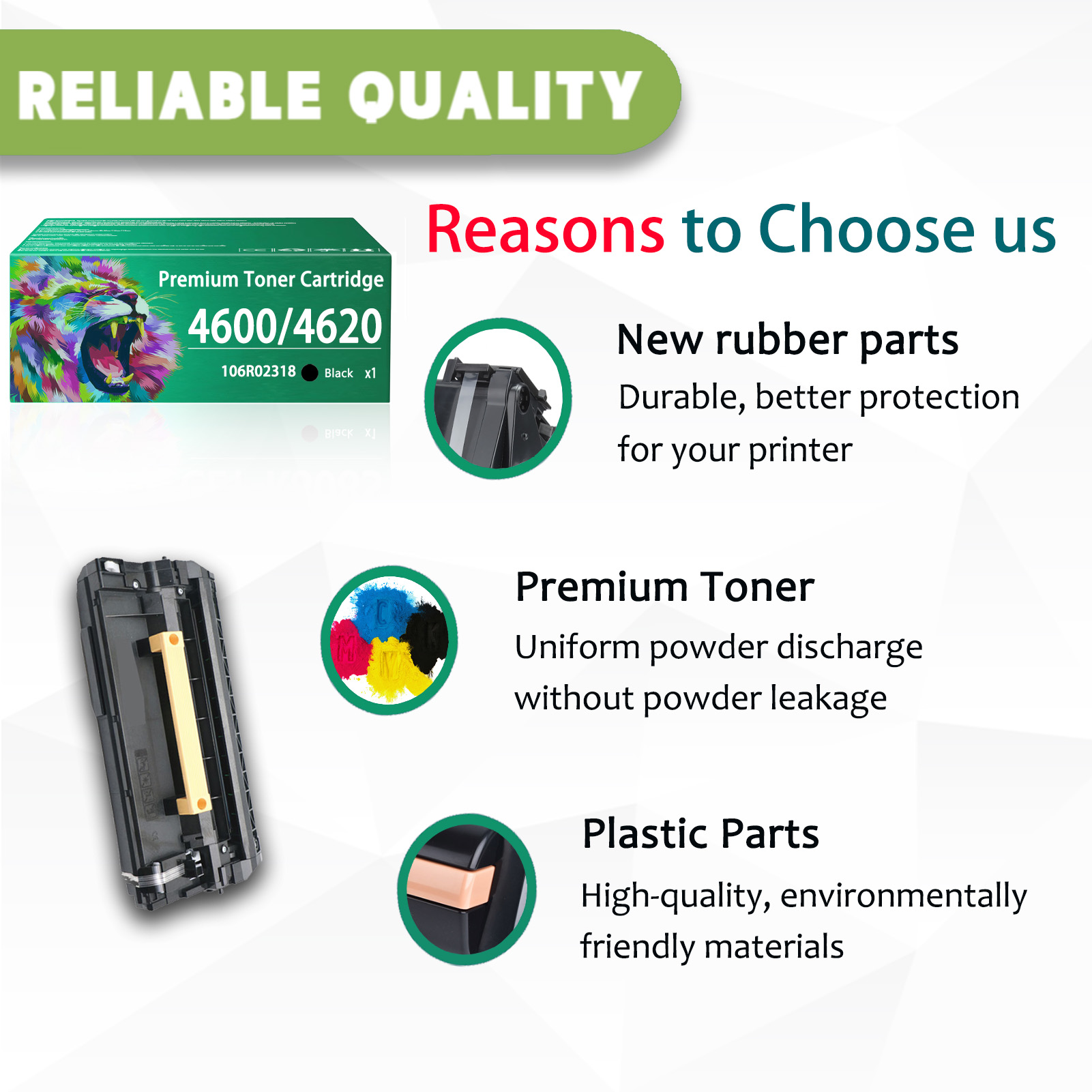 For Xerox 4600 4620 106R02318 Toner Cartridges Work For Xerox Phaser 4600 4620 4622 Printers