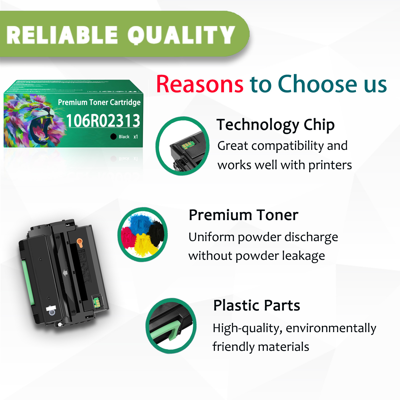 For Xerox 106R02313 Toner Cartridges Work For Xerox WorkCentre 3315 3315DN 3325 3325DN 3325DNI Printers