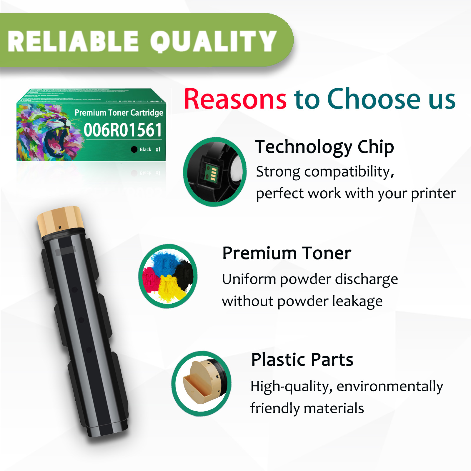 For Xerox D95A D110 D125 006R01561 Toner Cartridges Work For Xerox D95 D95A D110 D125 ED95A ED125 Printers