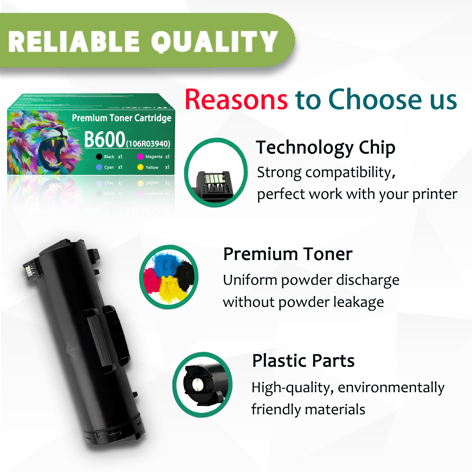 For Xerox B600 B610 106R03940 Toner Cartridges Work For Xerox VersaLink B600 B605 B610 B615 Printers