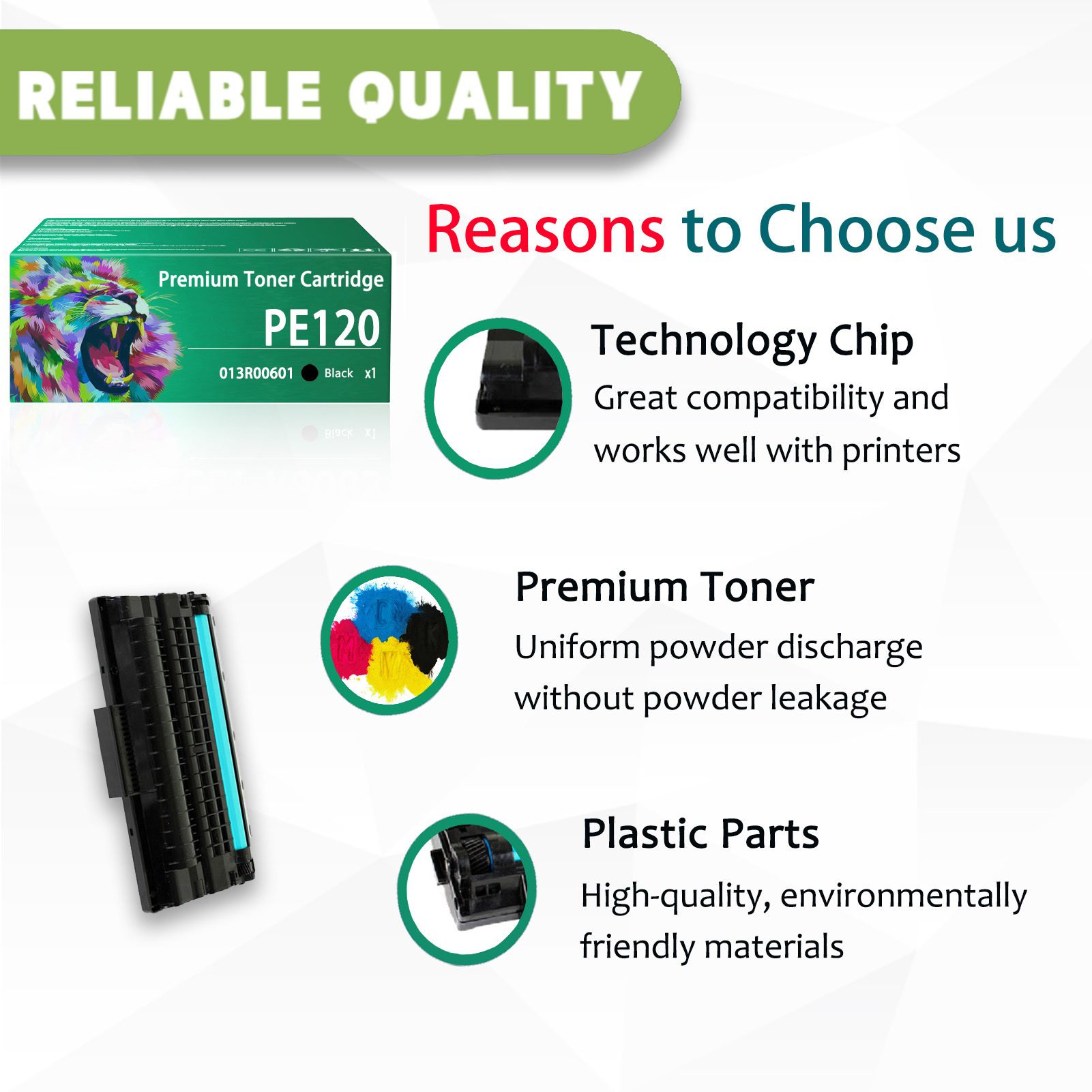 For Xerox PE120 013R00601 Toner Cartridges Work For Xerox WorkCentre PE120 PE120i Printers