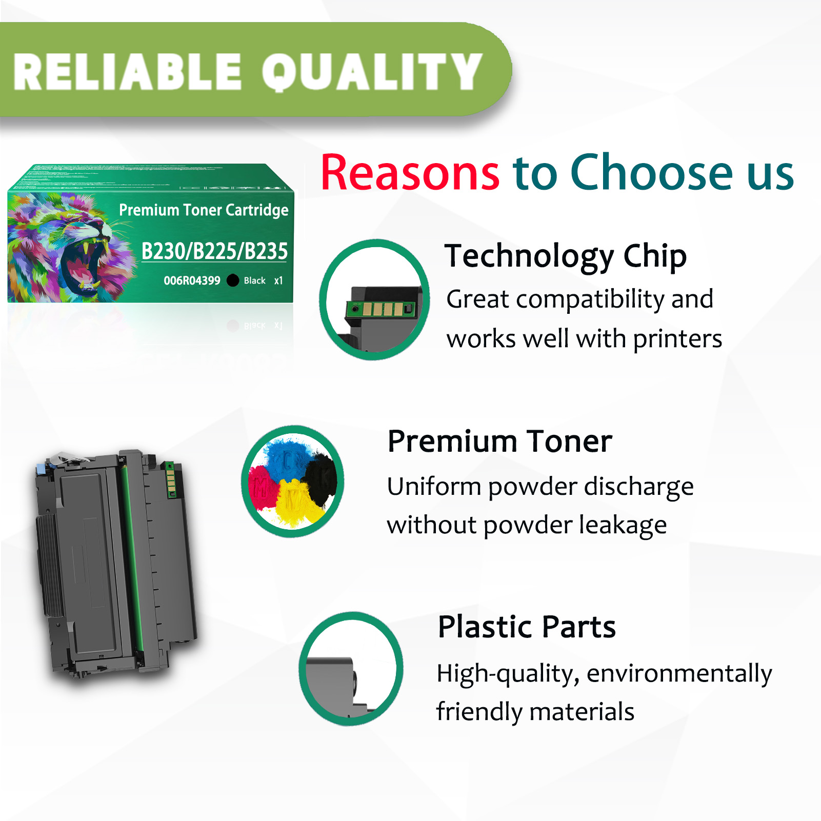 For Xerox Phaser B230 B225 B235 006R04399 Toner Cartridges Work For Xerox B230 B225 B235 Printers