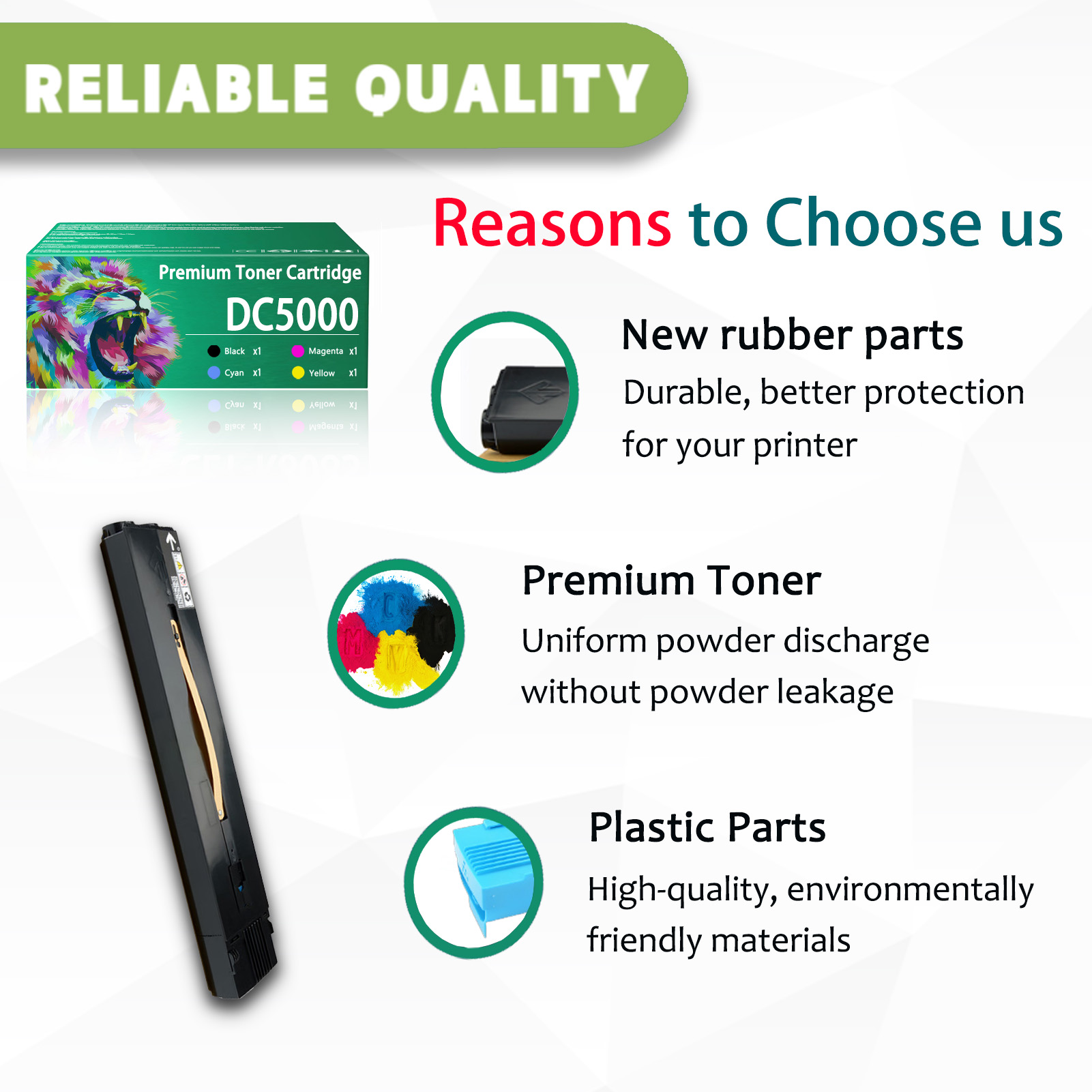 For Xerox 006R01247 006R01248 006R01249 006R01250 Toner Cartridge Work For Xerox DocuColor 5000 5000AP Printers