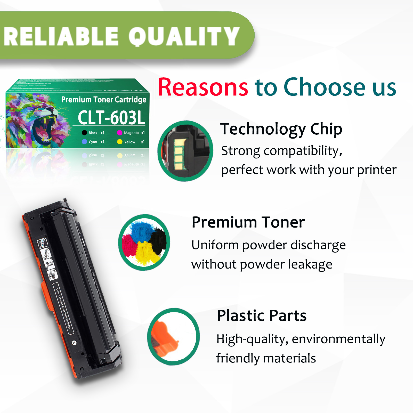 For Samsung CLT-603L CLT-K603L CLT-C603L CLT-M603L CLT-Y603L Toner Cartridge Work For Samsung ProXpress C4010ND C4060FX C4062FX Printers