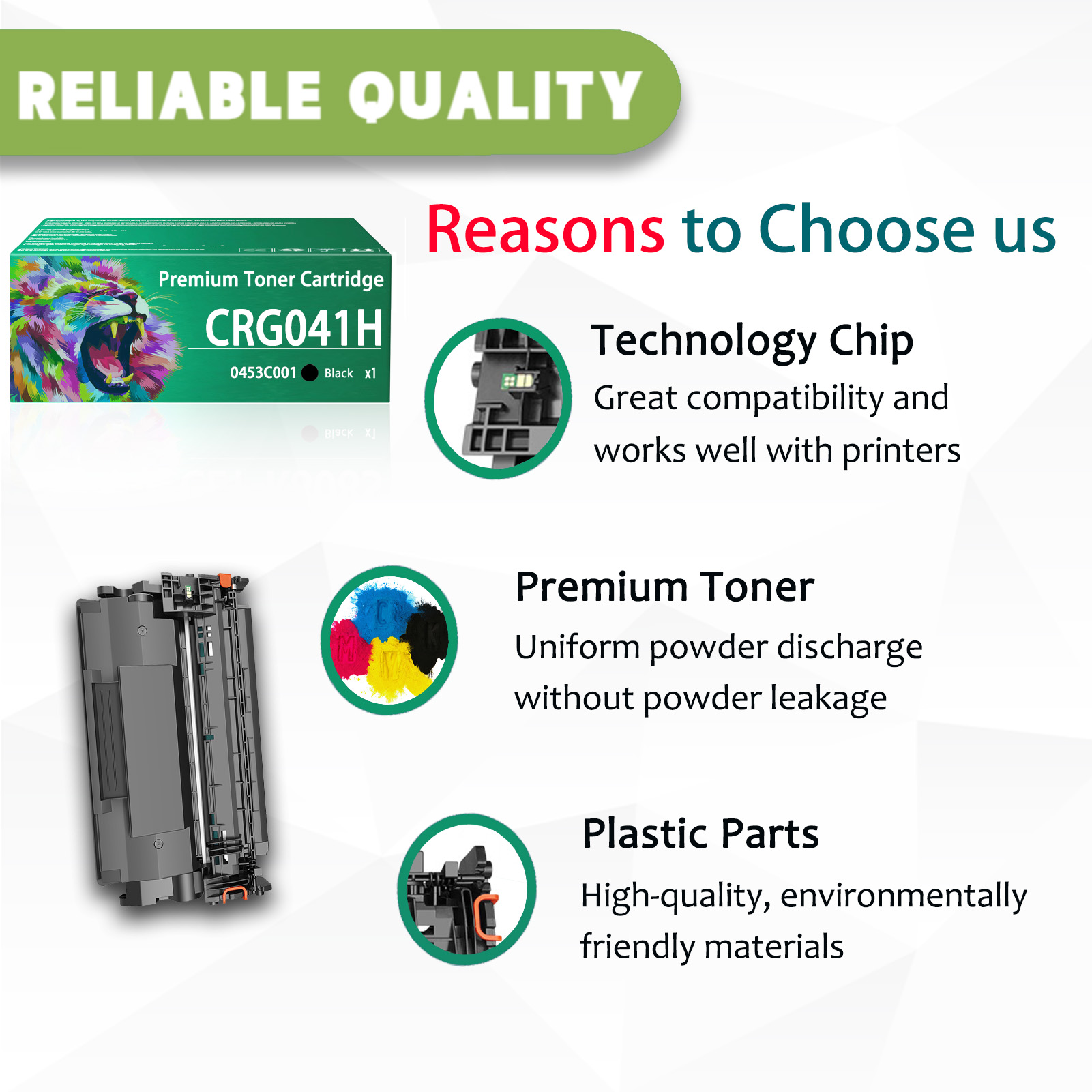 For CRG041H 041H CRG-041H 0453C001 Toner Cartridges Work For Canon imageCLASS LBP312dn MF525dw LBP312i MF521dw LBP312x Printers