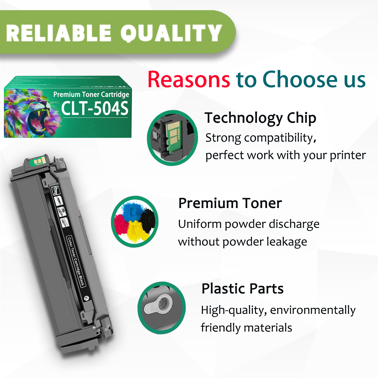 For Samsung CLT-504S CLT-K504S CLT-C504S CLT-M504S CLT-Y504S Toner Cartridge Work For Samsung CLP-415N CLP-415NW CLP-470 CLP-475 CLX-4195 CLX-4195N CLX-4195FN CLX-4195FW Xpress SL-C1810W SL-C1860FW Printer