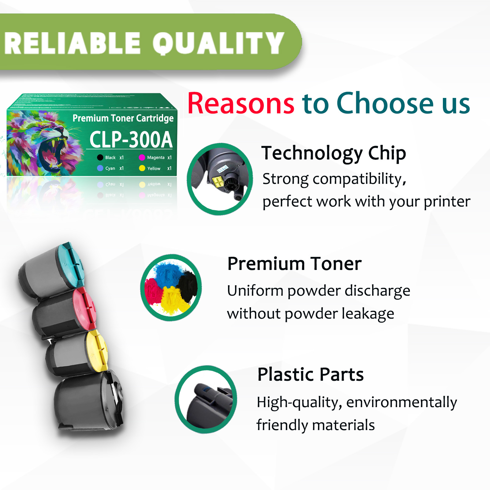 For Samsung CLP-300A CLP-K300A CLP-C300A CLP-M300A CLP-Y300A Toner Cartridge Work For Samsung CLP-300 CLP-300N CLX-2160 CLX-2160N CLX-3160 CLX-3160FN Printers