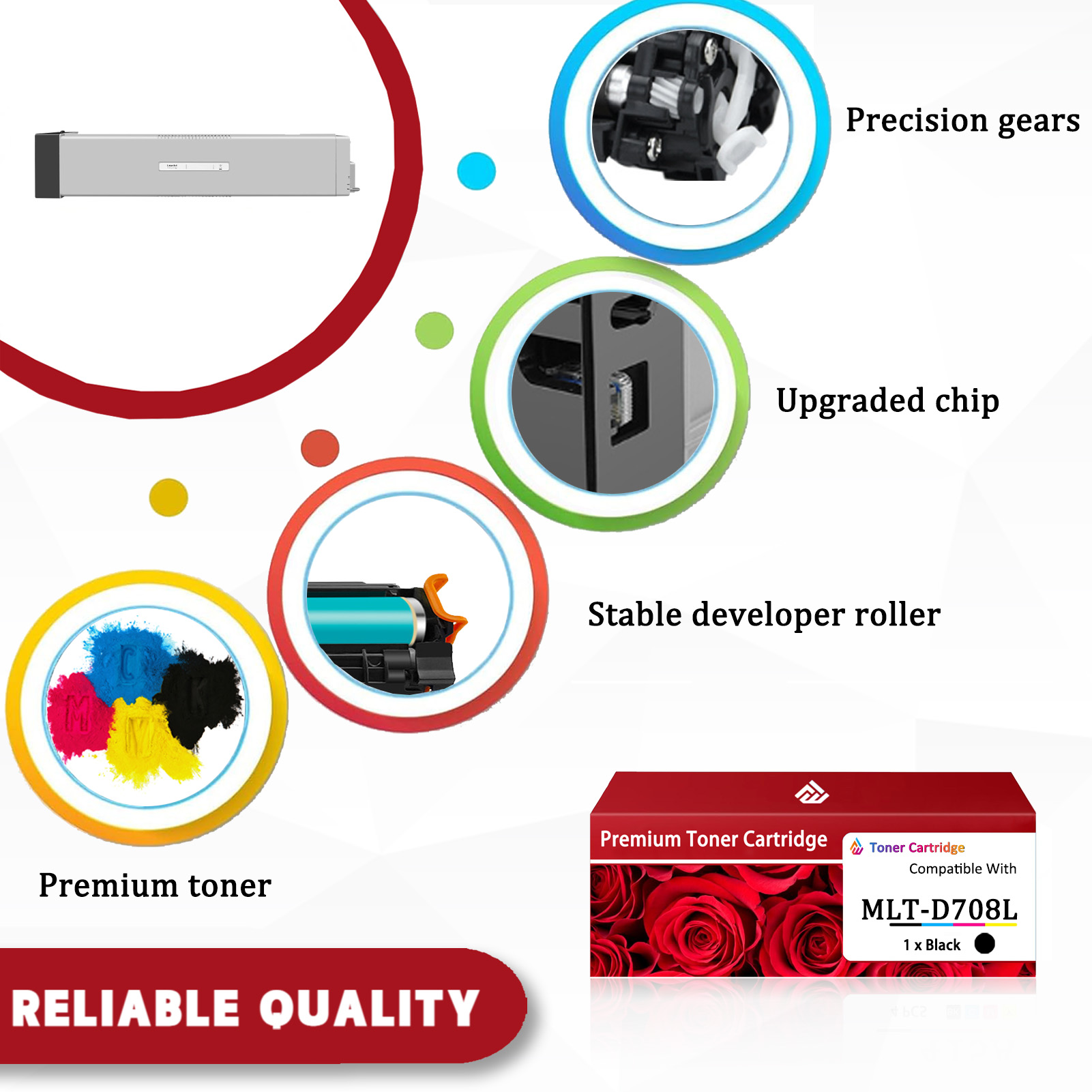 For Samsung MLT-D708L Toner Cartridges Work For Samsung MultiXpress K4300LX K4350LX K4250RX K4250LX Printers