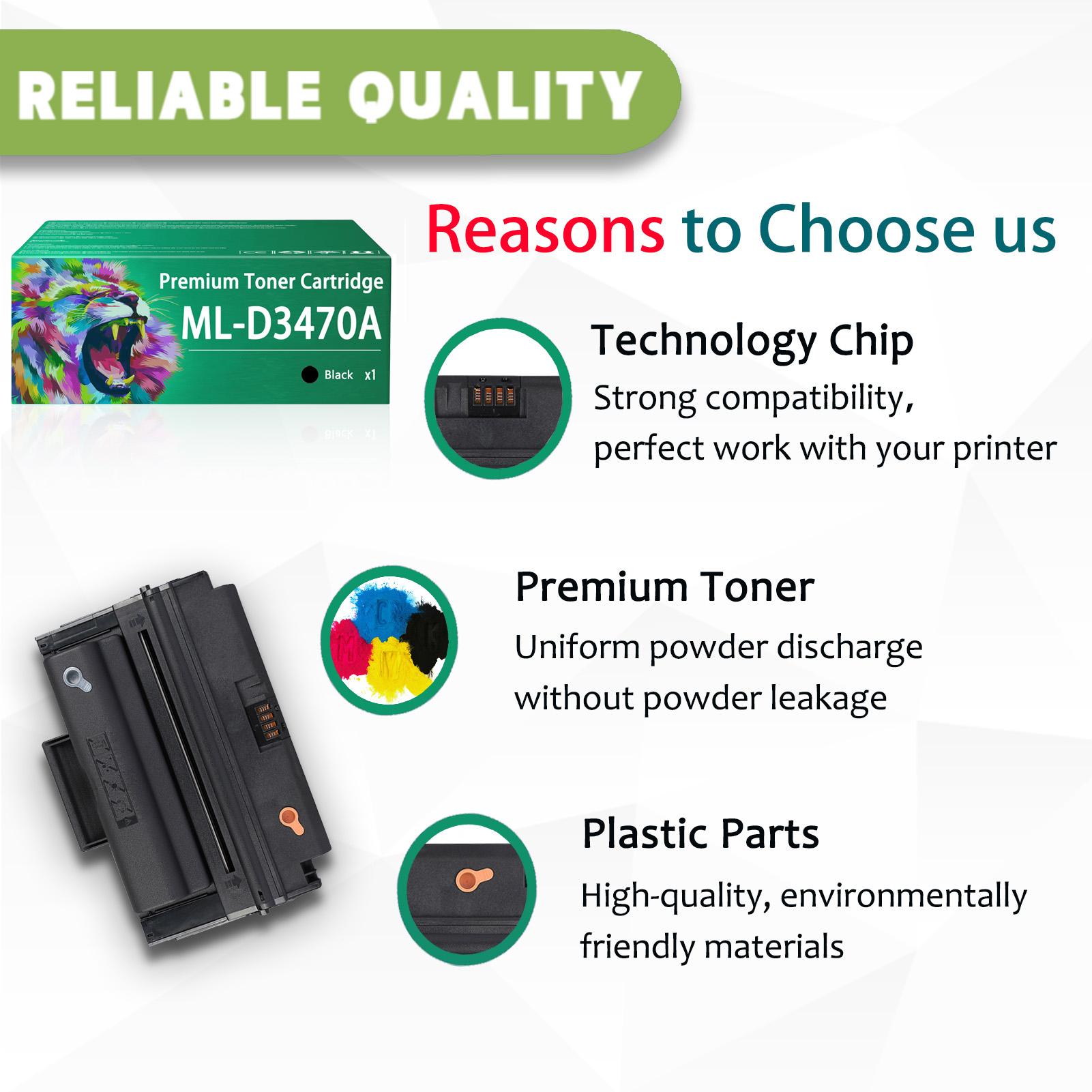 For Samsung ML-D3470A Toner Cartridges Work For Samsung ML-3470D ML-3471ND Printers