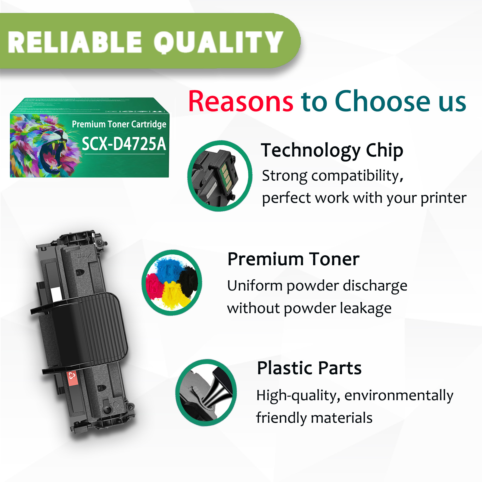 For Samsung SCX-D4725A Toner Cartridges Work For Samsung SCX-4725 SCX-4725ELS SCX-4725F SCX-4725FN SCX-4725N Printers