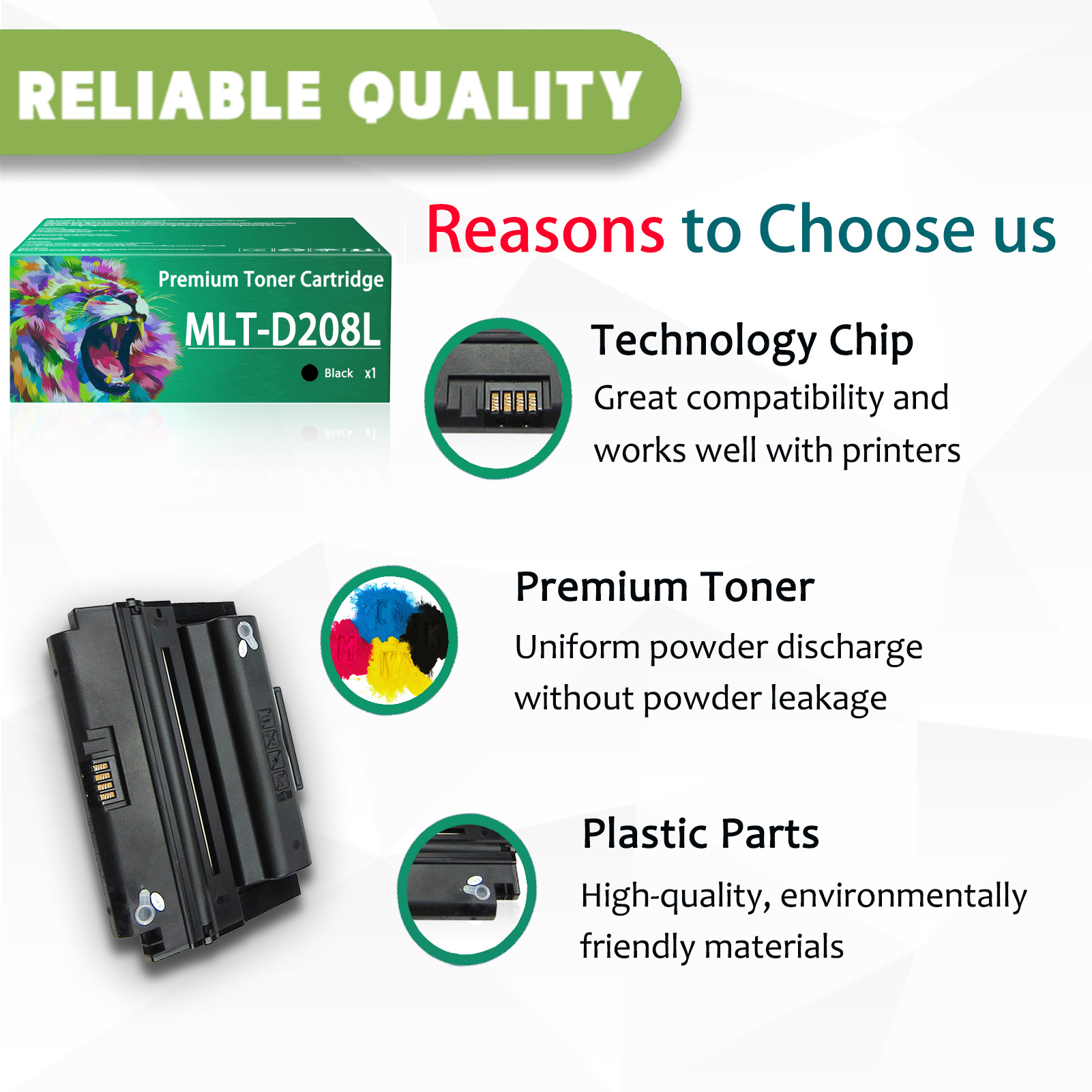 For Samsung MLT-D208L Toner Cartridges Work For Samsung SCX-5635FN SCX-5835FN Printers