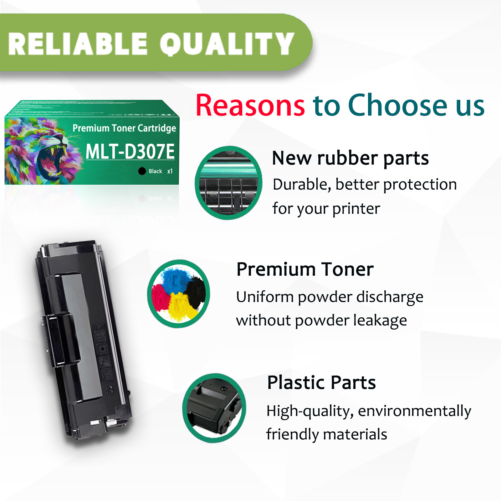 For Samsung MLT-D307E Toner Cartridges Work For Samsung ML-4510ND ML-4512ND ML-5010ND ML-5012ND ML-5017ND Printers