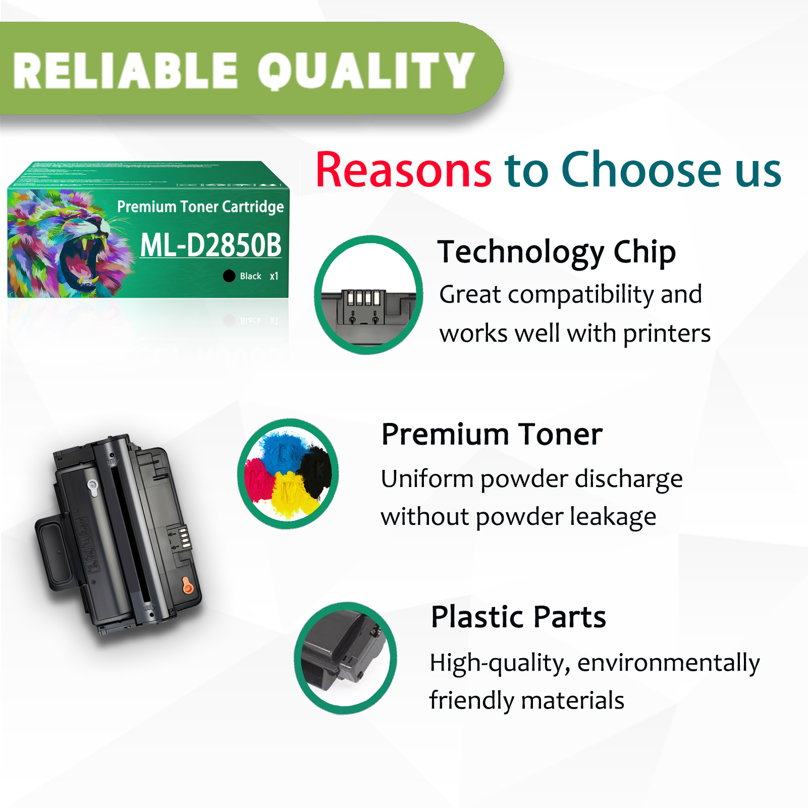 For Samsung ML-D2850B ML-D2850A Toner Cartridges Work Samsung ML-2850 ML-2851 ML-2855ND ML-2853D SCX-4824FN SCX-4828FN SCX-4824HN SCX-4828HN Printers