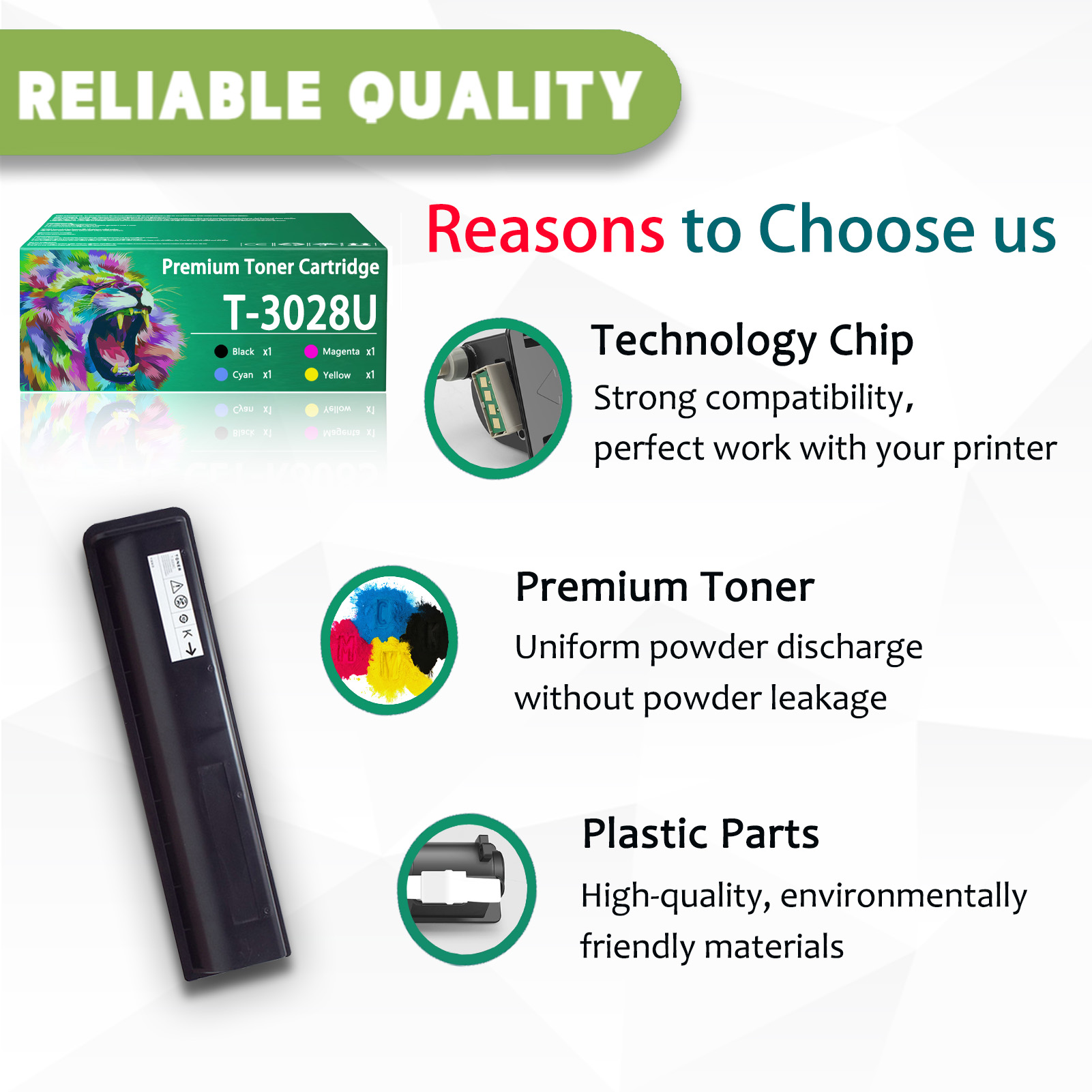 For Toshiba T-3028U Toner Cartridges Work Toshiba E-Studio 2528A 3528A 4528A Printers