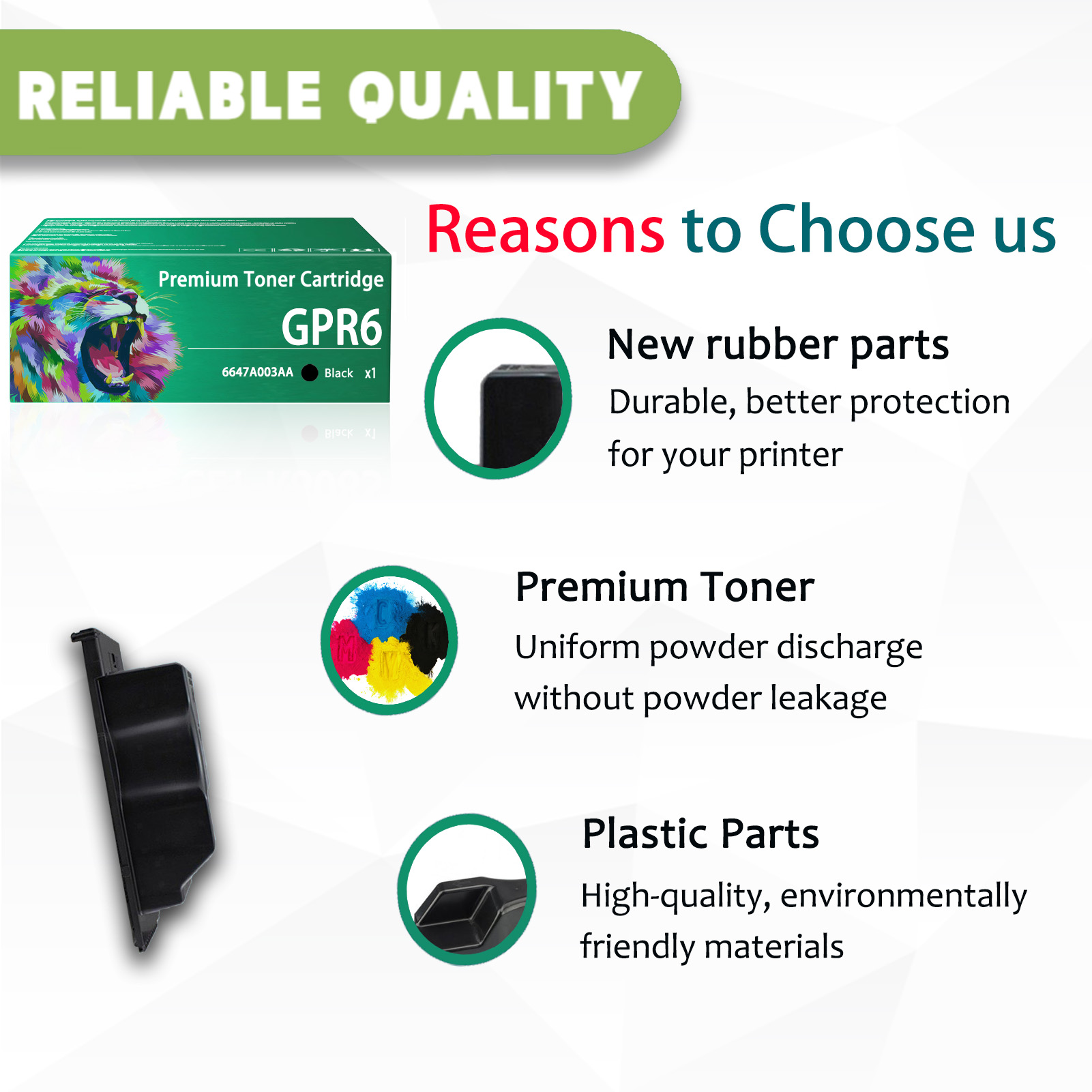 For GPR6 GPR-6 6647A003AA Toner Cartridges Work For Canon ImageRunner 2200 2220 2800 3300 3300i 2200i 3320 3320i Printers