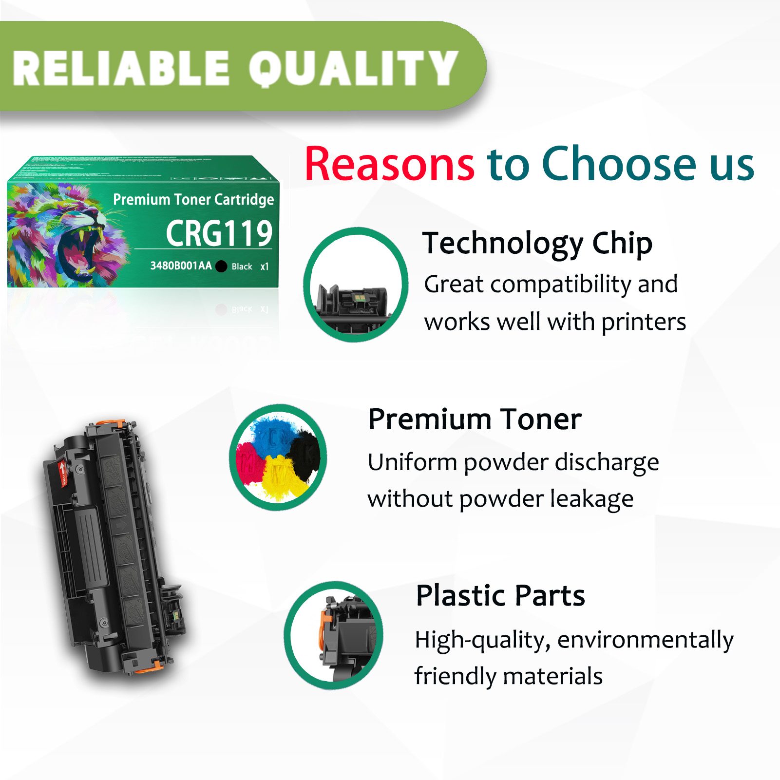 For CRG119 119 CRG-119 3479B001 Toner Cartridges Work For Canon imageCLASS MF5850dn MF5880dn MF5840dn MF5940dn MF5980dw MF5950dw MF5960dn MF6140dw MF6160dw Printers