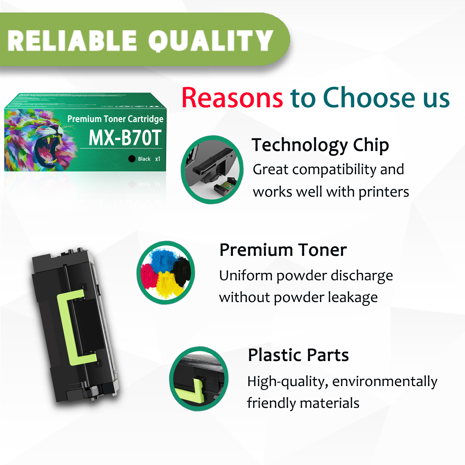 For Sharp MX-B70T 50G0589Toner Cartridges Work Sharp MX-B557F MX-B557P MX-B707F MX-B707P Printers