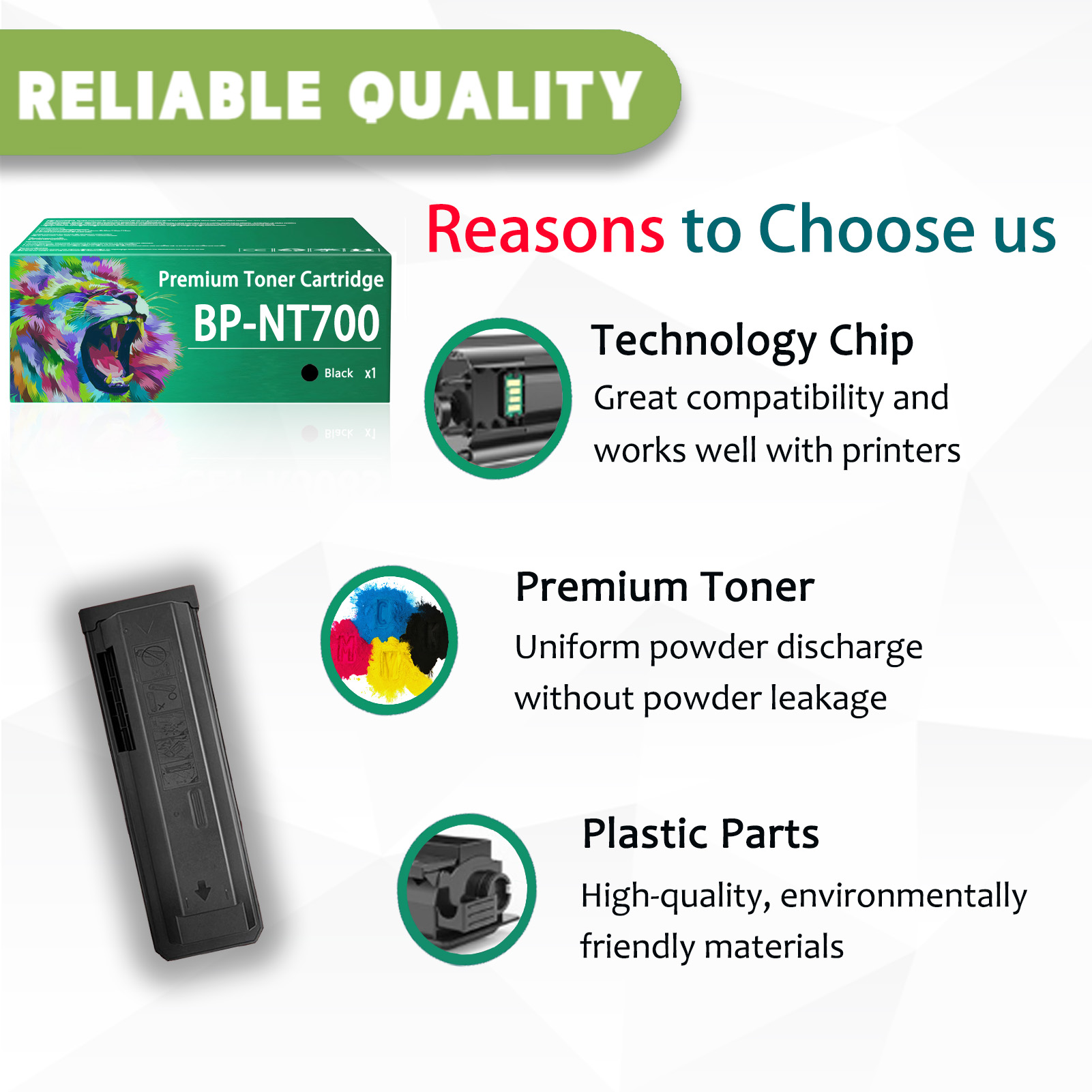 For Sharp BP-NT700 Toner Cartridges Work Sharp MX-B557F MX-B557P MX-B707F MX-B707P Printers