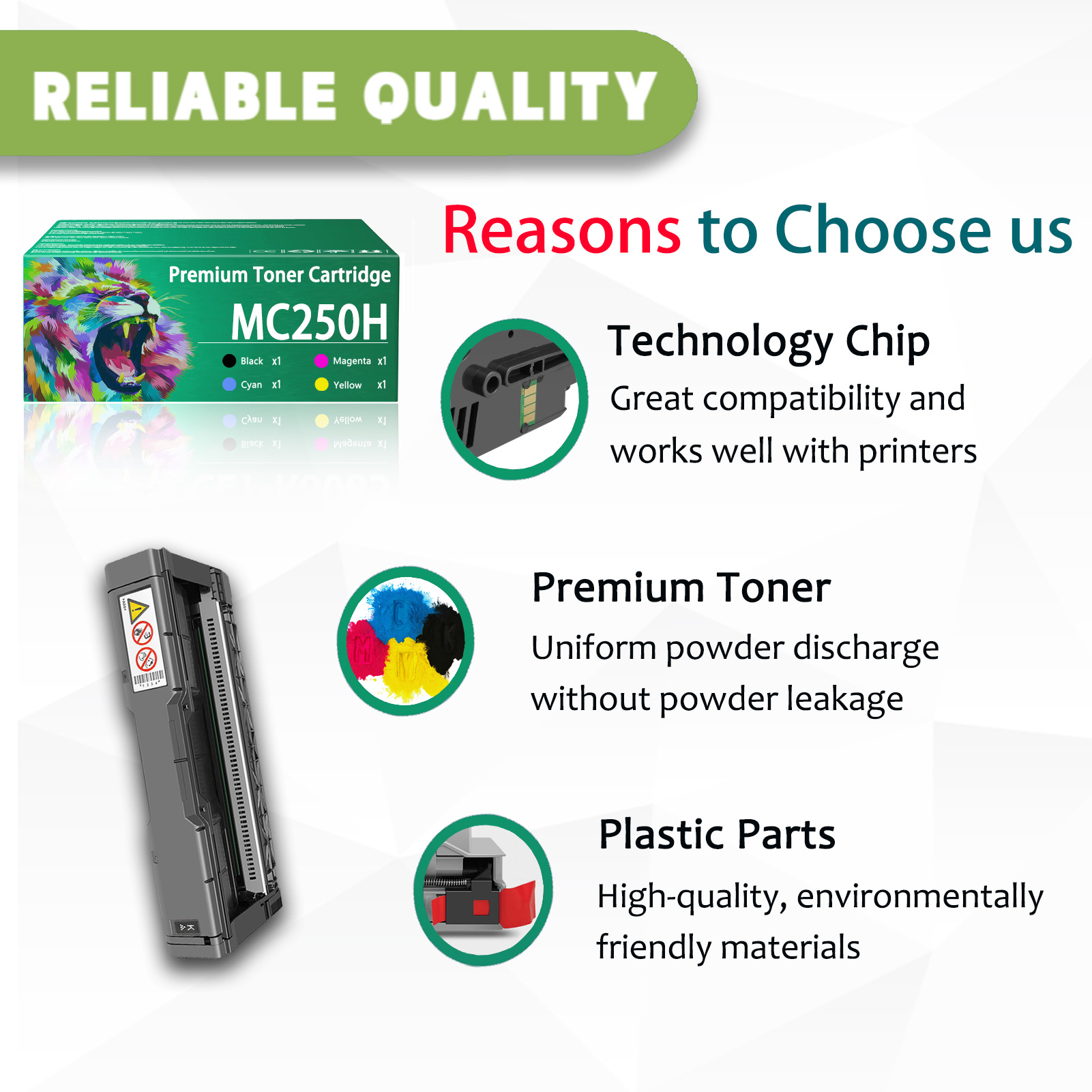 For Ricoh MC250H 408336 408337 408338 408339 Toner Cartridge Work For Ricoh M C250 C250FW C250FWB, P C300 C300W C301 C301W Printers