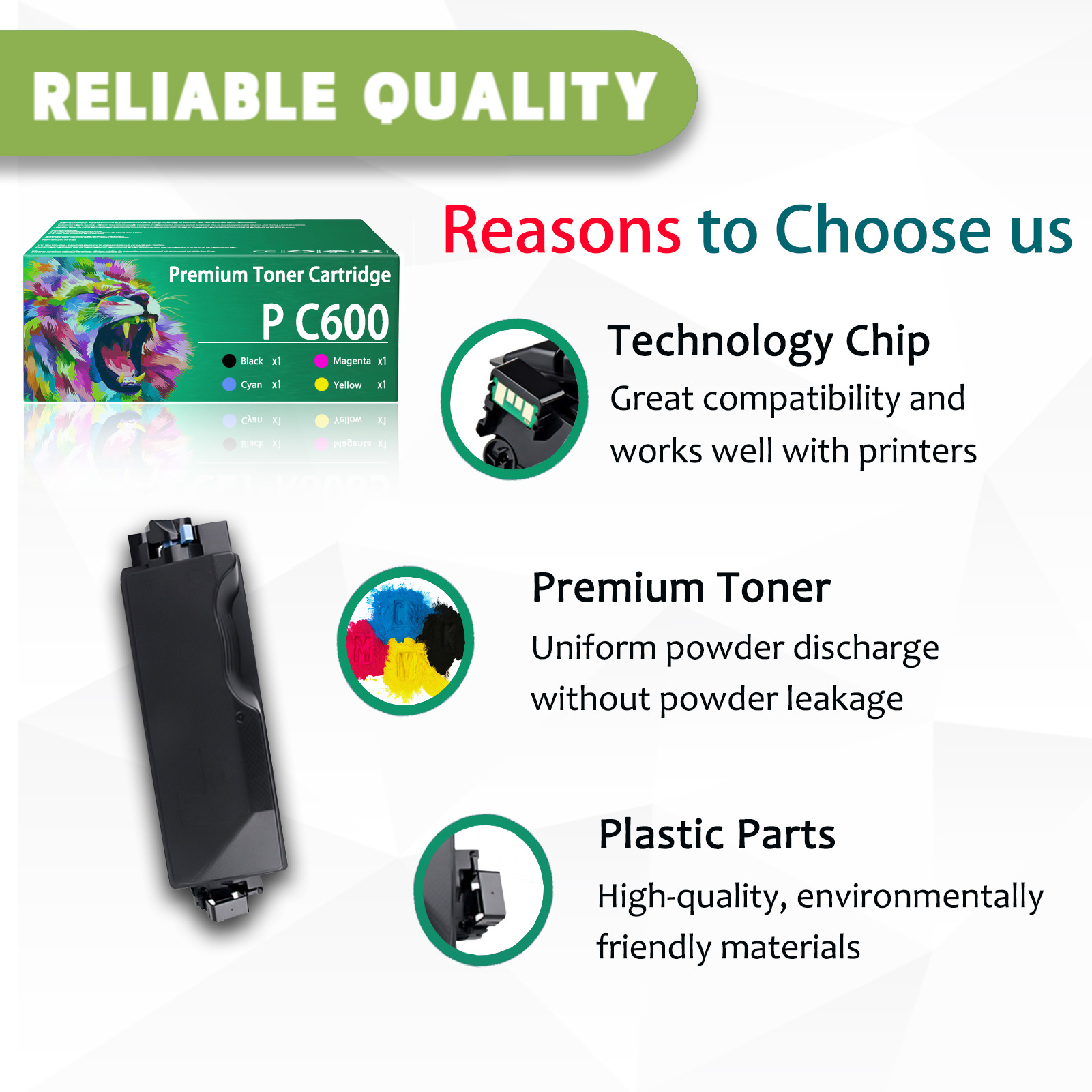 For Ricoh PC600 408310 408311 408312 408313 Toner Cartridge Work For Ricoh P C600 Printers