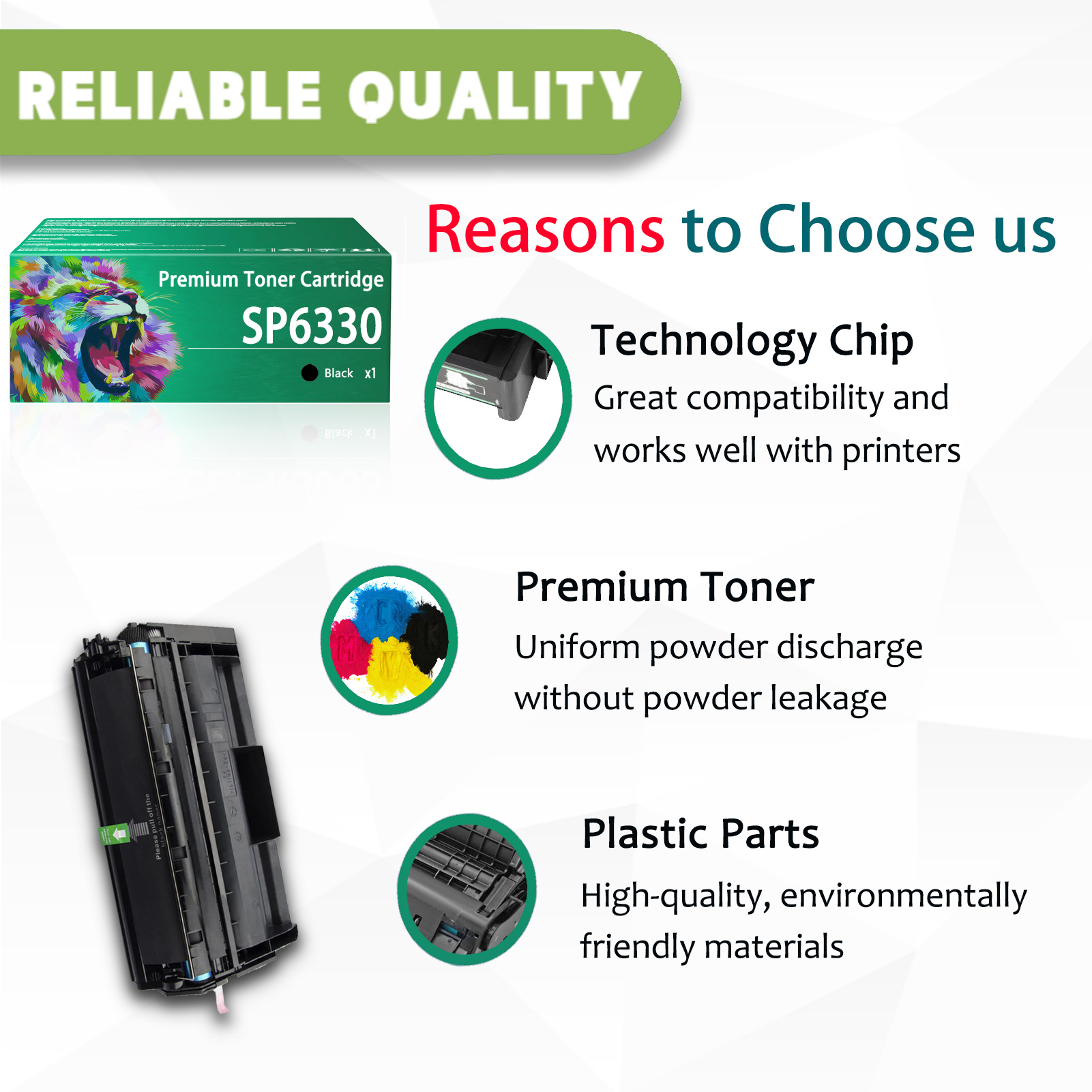 For Ricoh SP 6330A 406628Toner Cartridges Work Ricoh Aficio SP 6330N LP235N MLP235N Printers