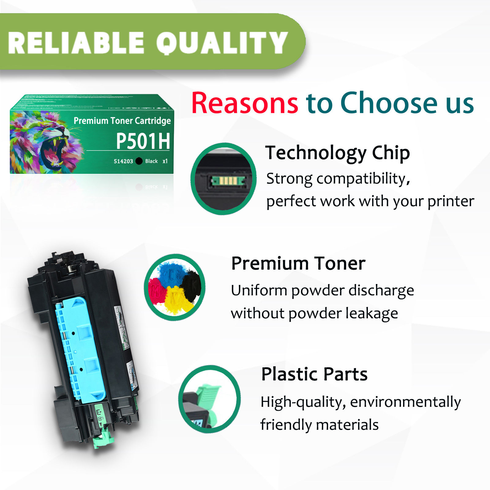 For Ricoh P 501H 418446 Toner Cartridges Work For Ricoh IM 430FB P 501 501H Printers