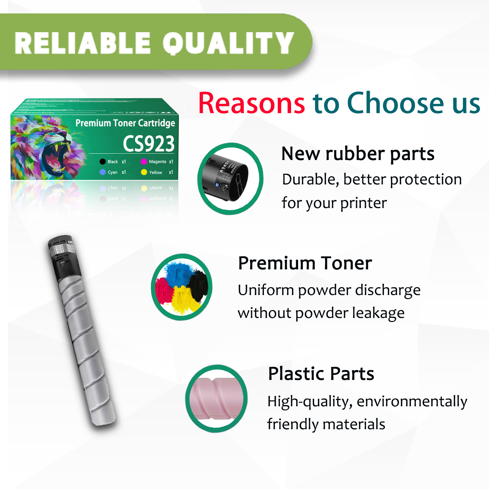 For Lexmark CS923 76C0HK0 76C0HC0 76C0HM0 76C0HY0 Toner Cartridge Work For Lexmark CS923 CX921 CX922 CX923 CX924 Printers