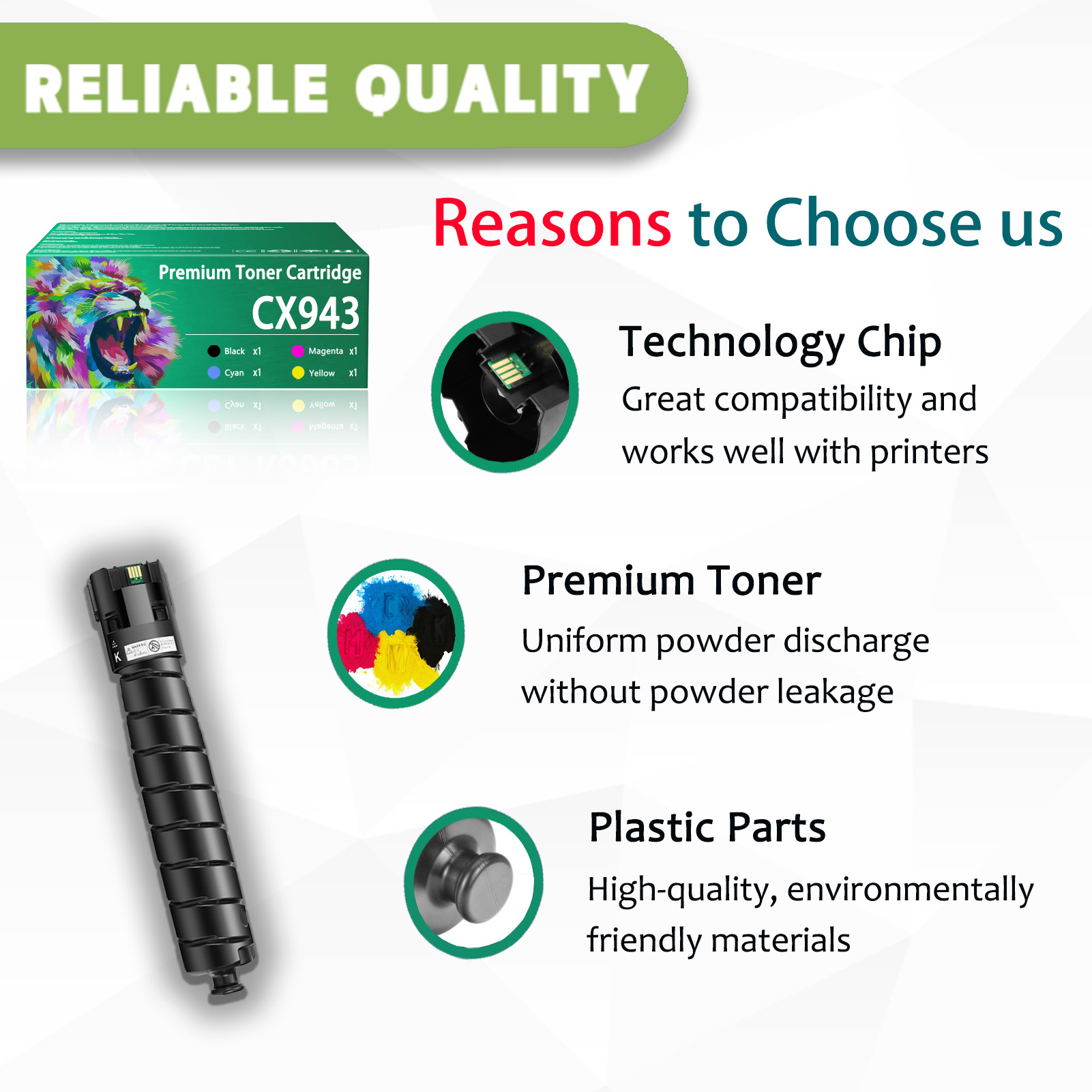 For Lexmark CX943 73D0HK0 73D0HC0 73D0HM0 73D0HY0 Toner Cartridge Work For Lexmark CX943 CX943adtse CX943adxse CX944 CX944adtse CX944adxse Printers