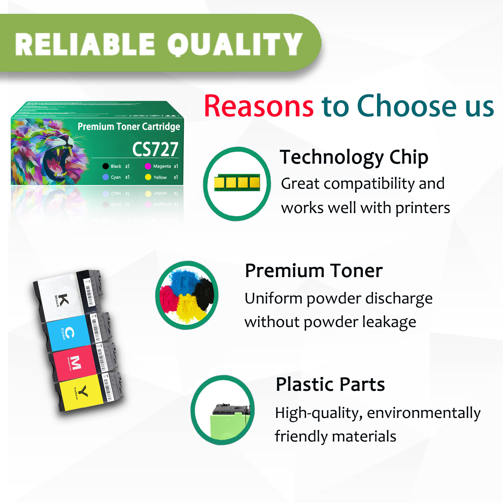 For Lexmark CS727 CS728 CX727 75B20K0 75B20C0 75B20M0 75B20Y0 Toner Cartridge Work For Lexmark CX727de CX727 CS727de CS727 CS728de CS728 Printers