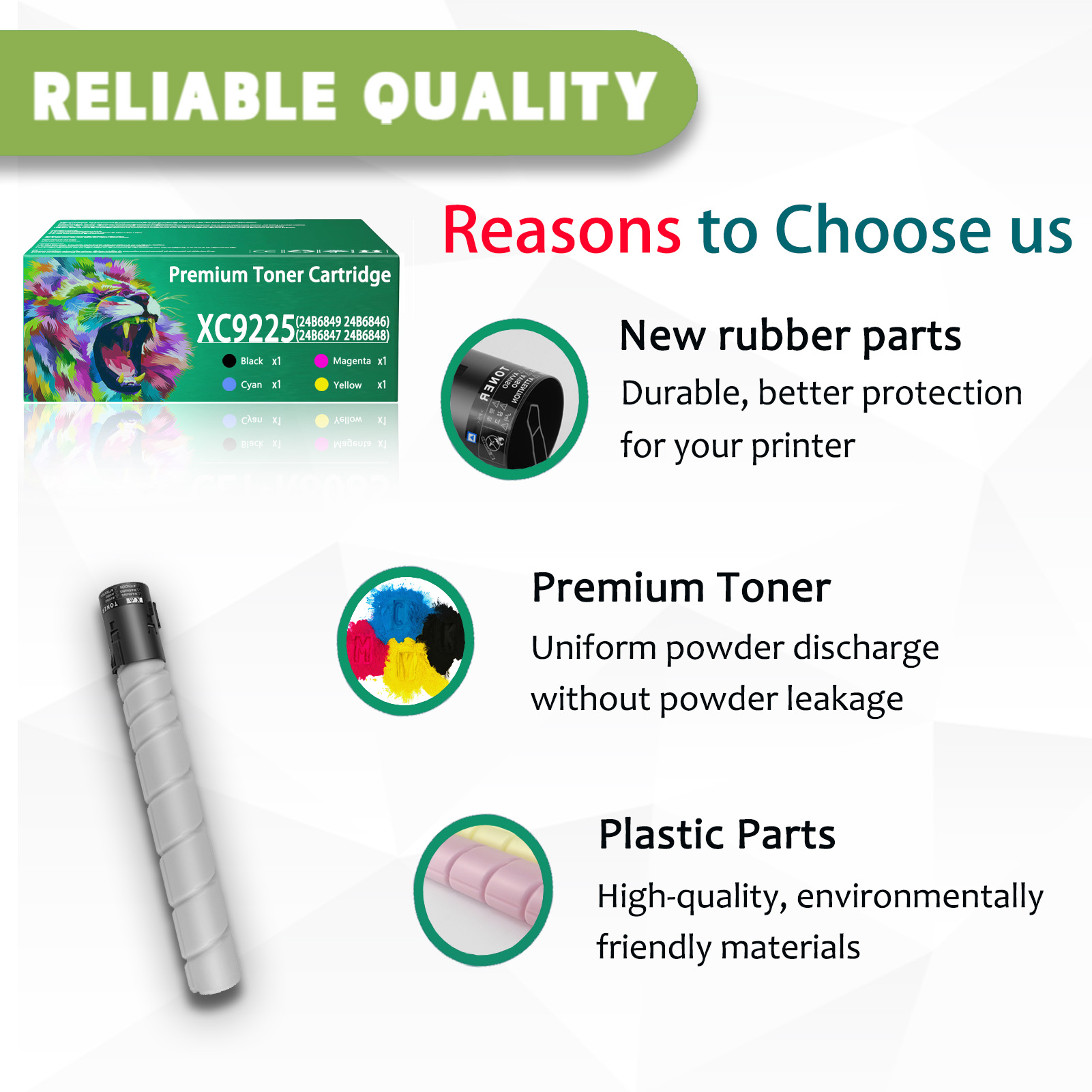 For Lexmark XC9235 24B6849 24B6846 24B6847 24B6848 Toner Cartridge Work For Lexmark XC9235 XC9245 XC9255 XC9265 Printers