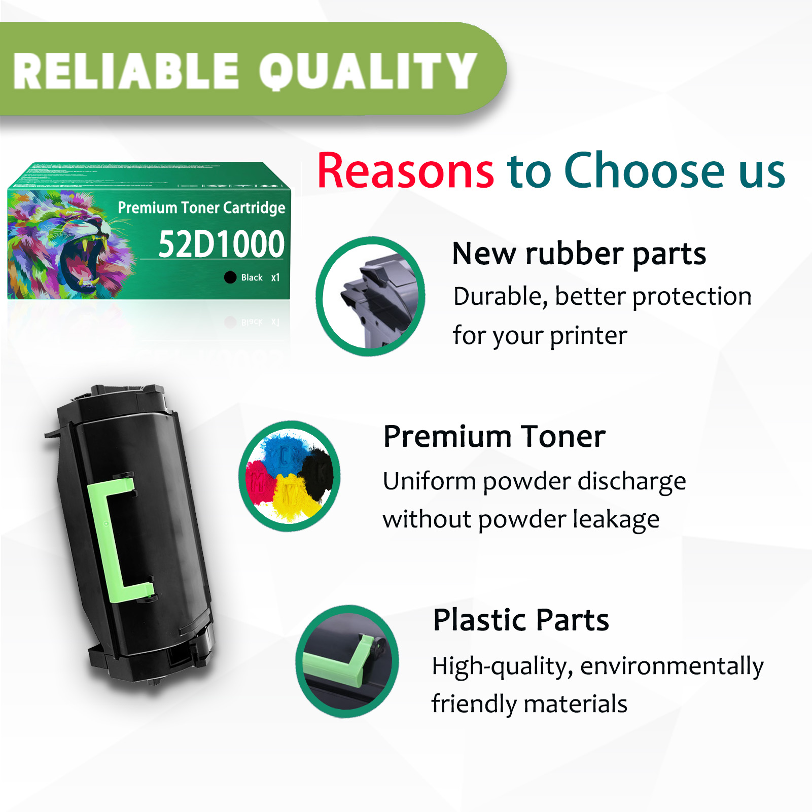 For Lexmark MS710 52D1000 Toner Cartridges Work For Lexmark MS710 MS711 MS810 MS811 MS812 MS710dn MS710n MS711dn MS810de MS810dn MS810dtn MS810n MS811dn MS811dtn MS811n MS812de MS812dn MS812dtn Printers