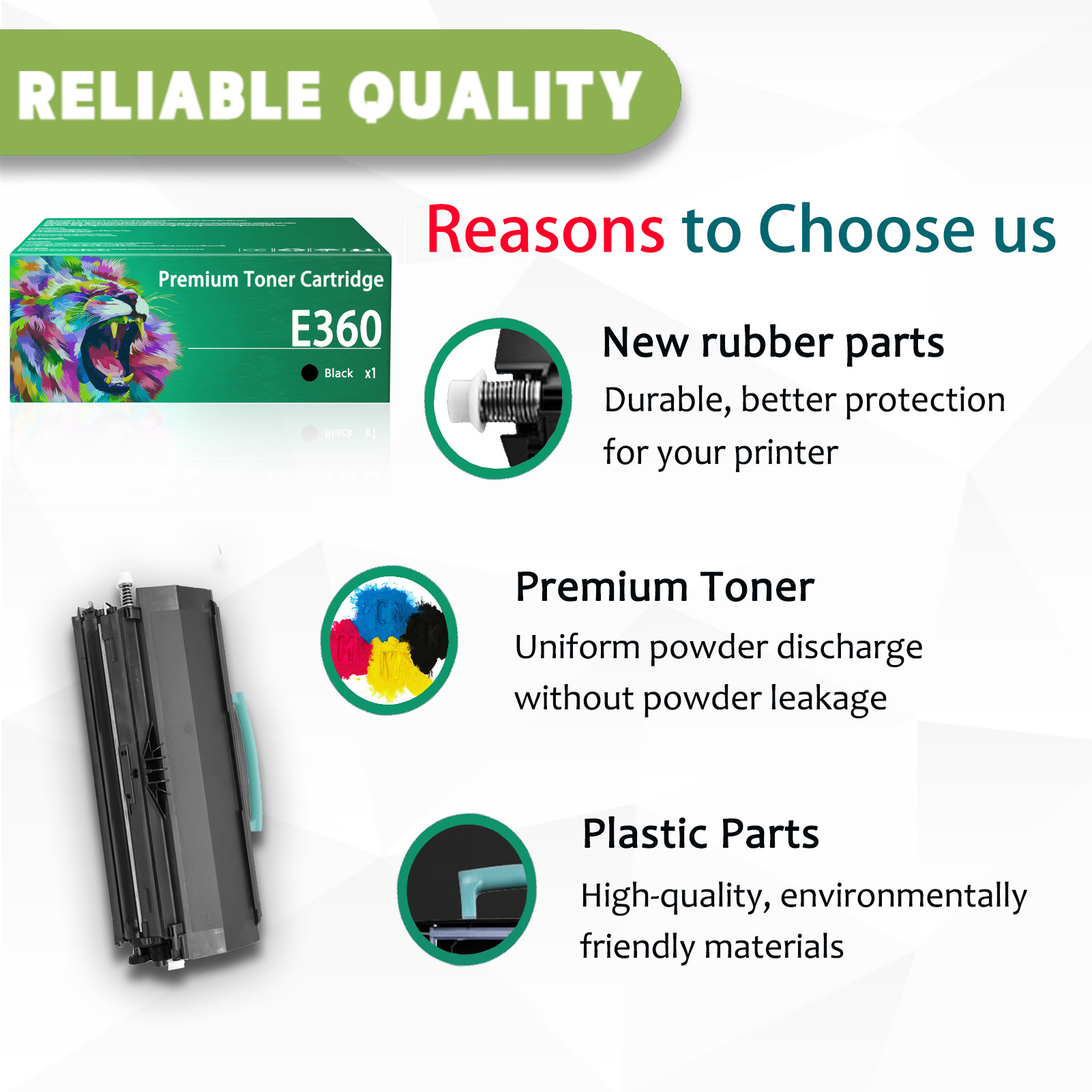 For Lexmark E360 E360H11A Toner Cartridges Work For Lexmark E360 E460 E360 E360d E360dn E460 E460dn E460dw E462dtn Printers