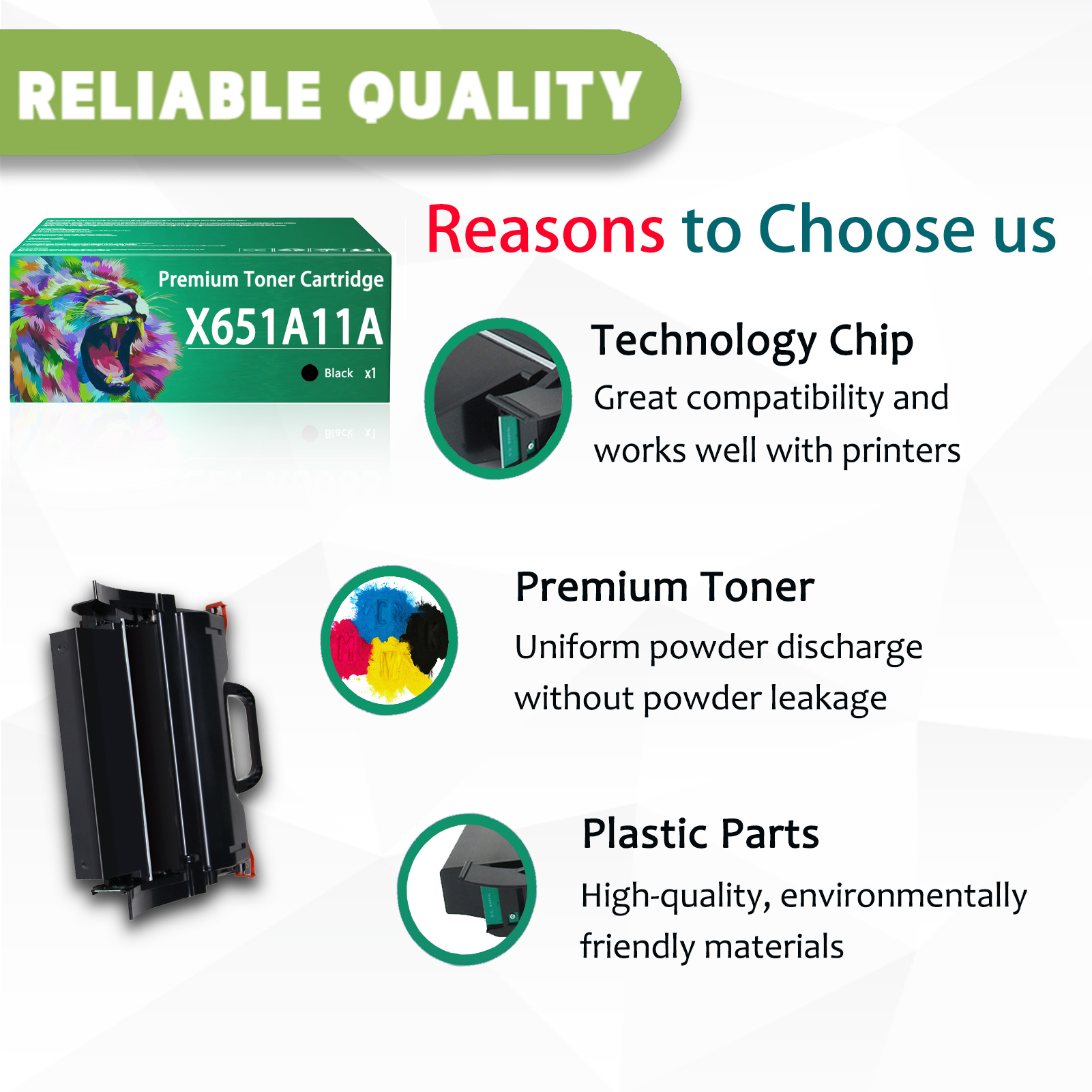 For Lexmark X651A X651A11A Toner Cartridges Work For Lexmark X651 X652 X654 X656 X658 X651de X652de X654de X654dte X656de X656dte X658de X658dfe X658dme X658dte X658dtfe X658dtme Printers