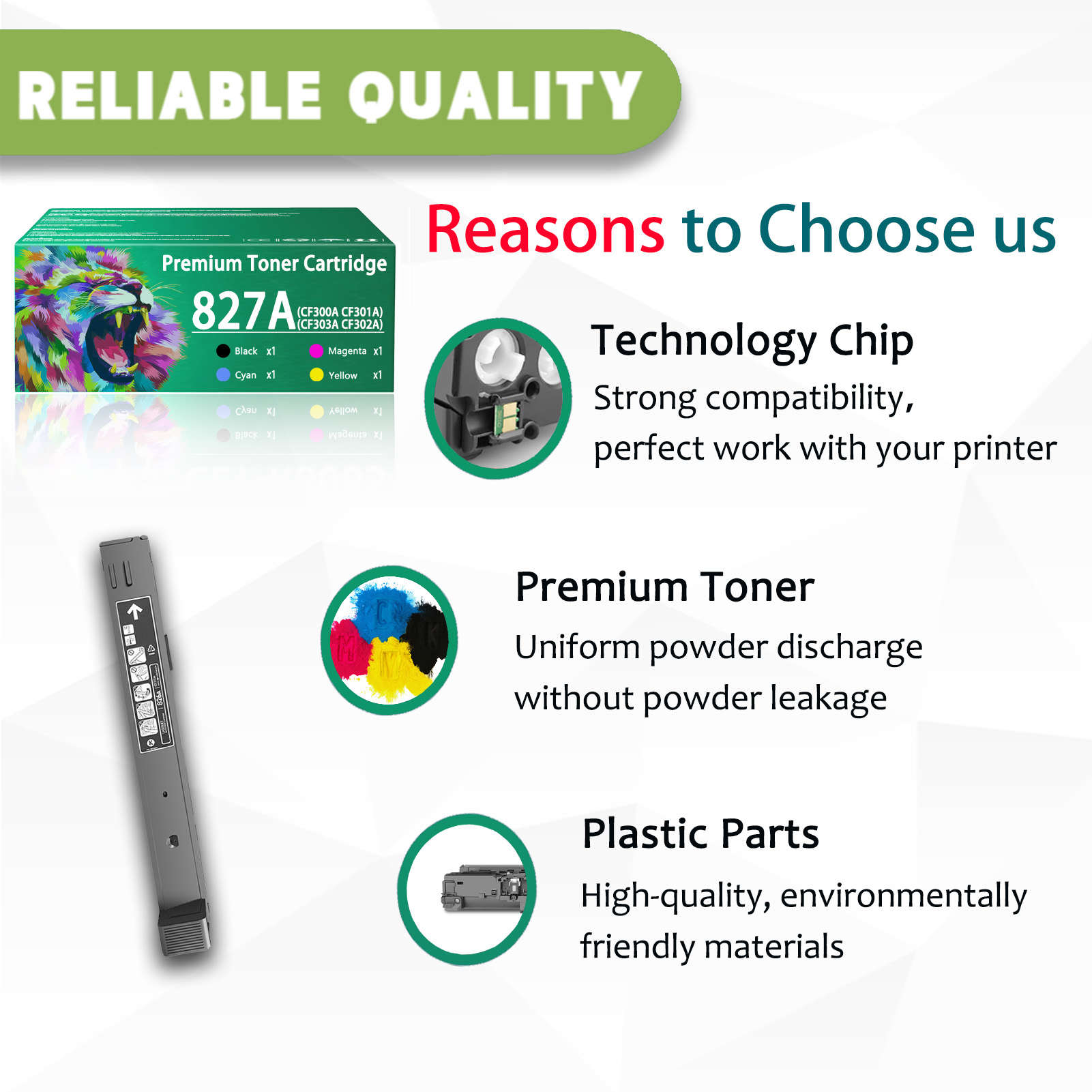 For HP 827A CF300A CF301A CF303A CF302A Toner Cartridge Work For HP LaserJet M880z+ M880z M880z+NFC Printers