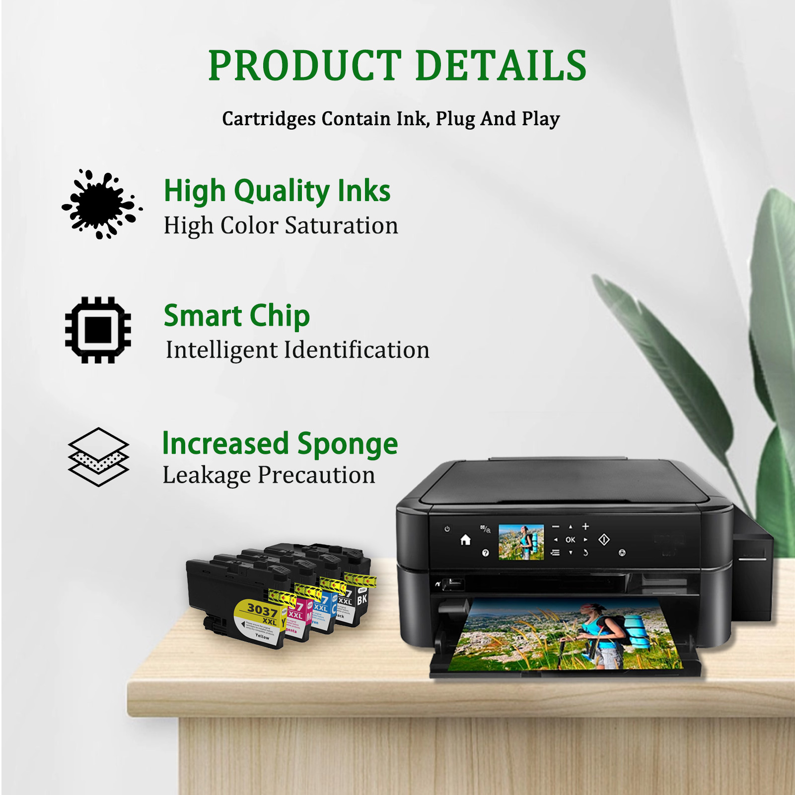 For Brother LC3037XXL Ink Cartridge Work For Brother MFC-J5845DW MFC-J5845DWXL MFC-J5945DW MFC-J6545DW MFC-J6945DW Printers