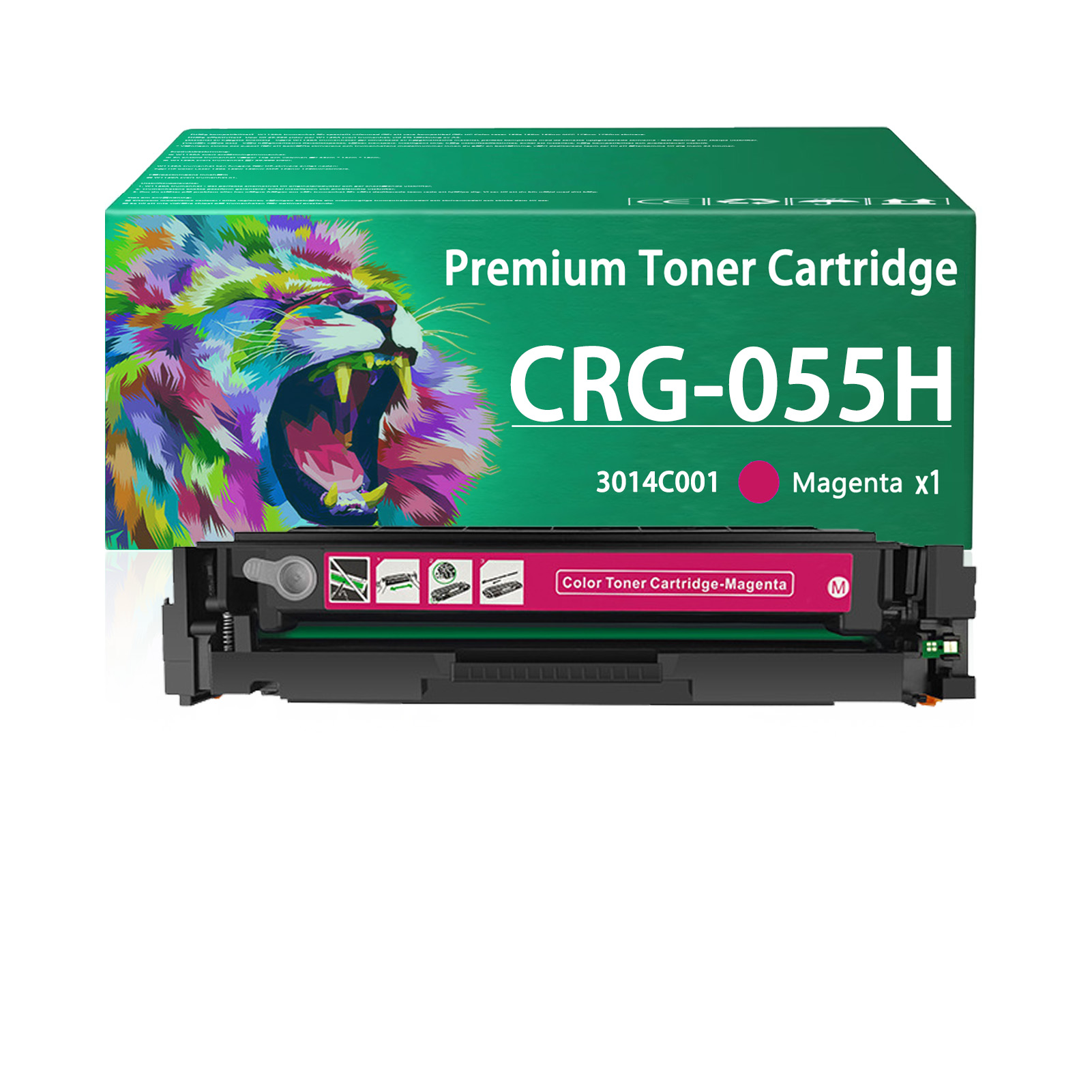 For Canon CRG055H 055H CRG-055H Toner Cartridge Work for Canon Color imageCLASS MF741cdw LBP664cdw MF743cdw MF745cdw MF746Cdw Printers