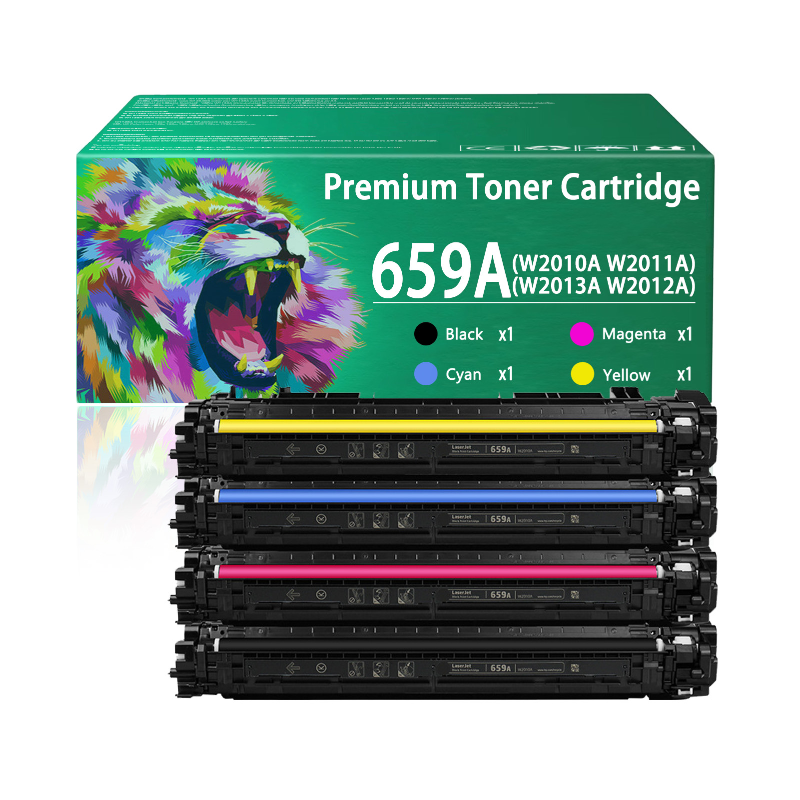 For HP 659X W2010X W2011X W2013X W2012X Toner Cartridge Work for HP Color LaserJet Enterprise M856dn M856x M776dn Flow MFP M776dn M776z M776zs Printers